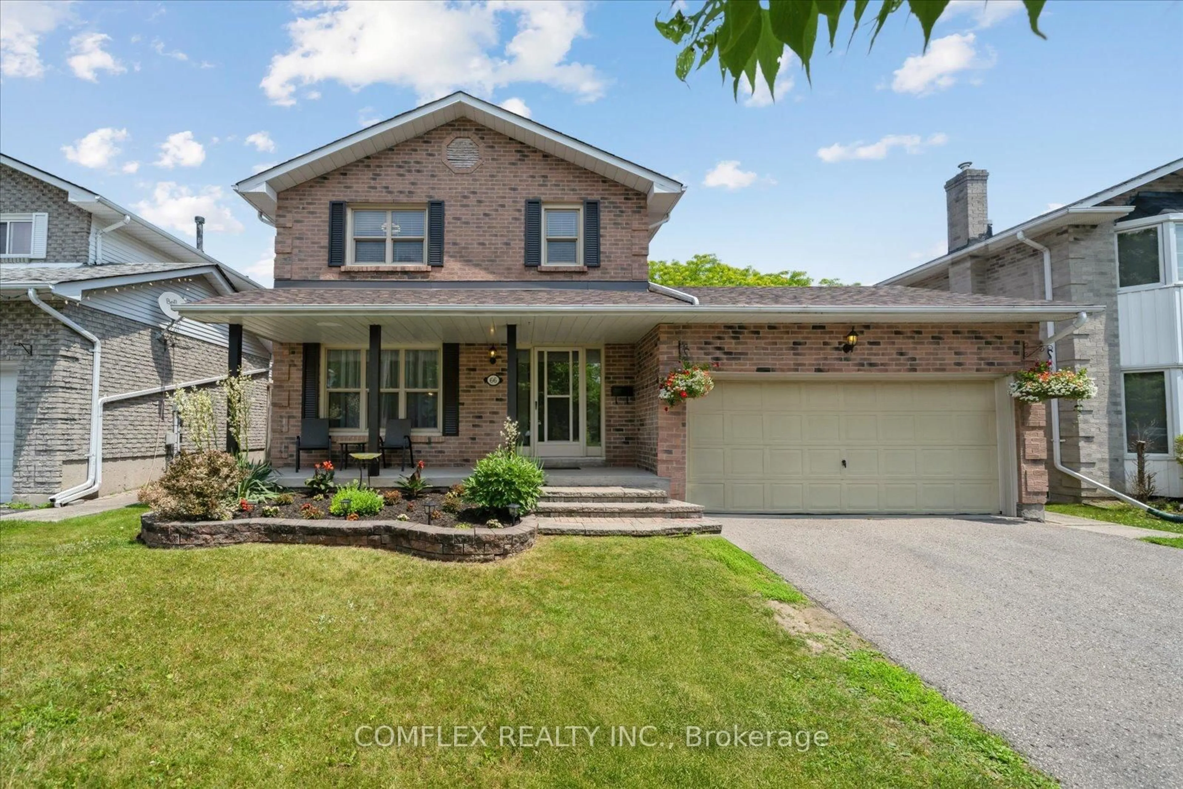 Home with brick exterior material, street for 66 Cherry Blossom Cres, Clarington Ontario L1E 1G6