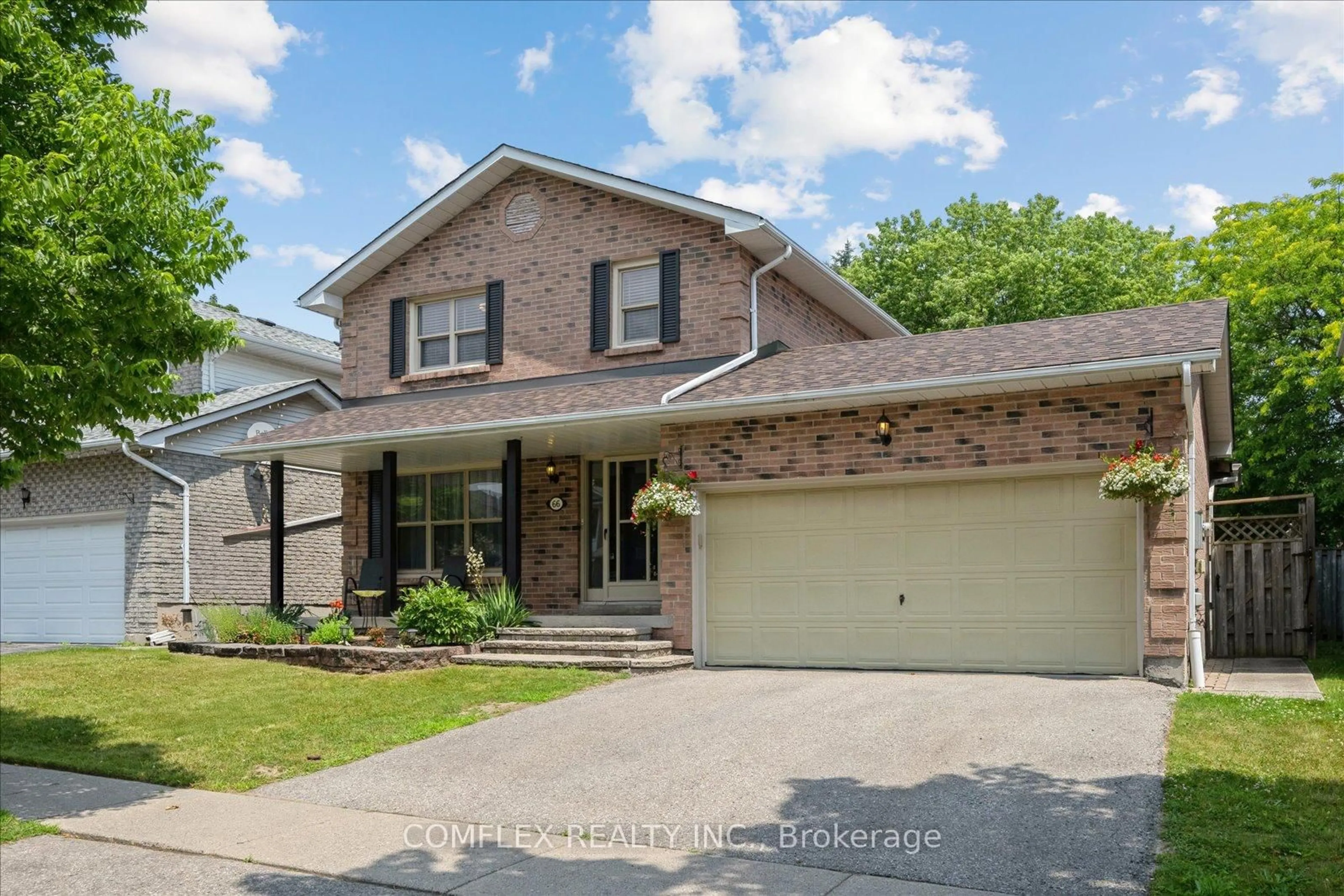 Home with brick exterior material, street for 66 Cherry Blossom Cres, Clarington Ontario L1E 1G6