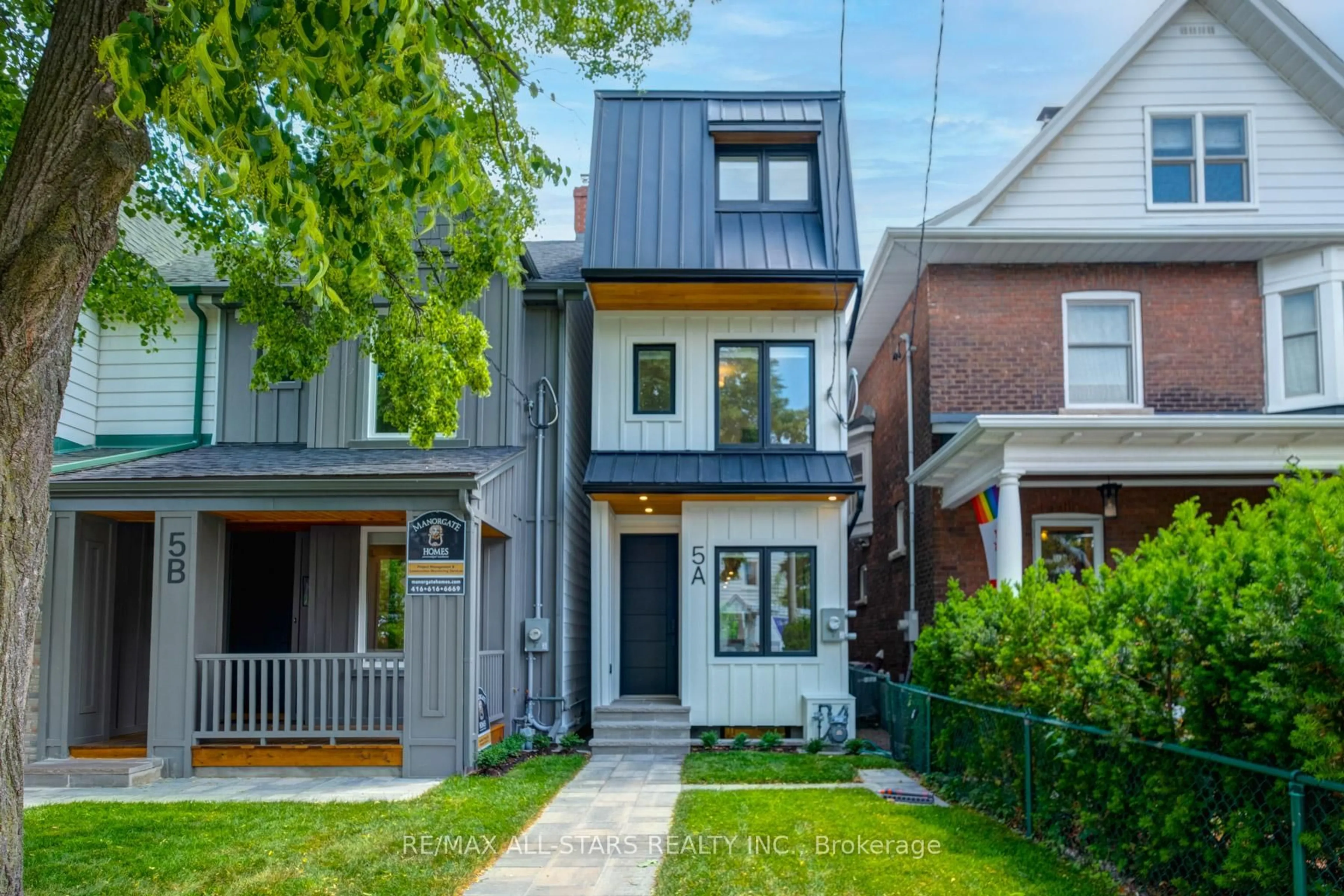 Home with brick exterior material, street for 5A kimberley Ave, Toronto Ontario M4E 2Z3