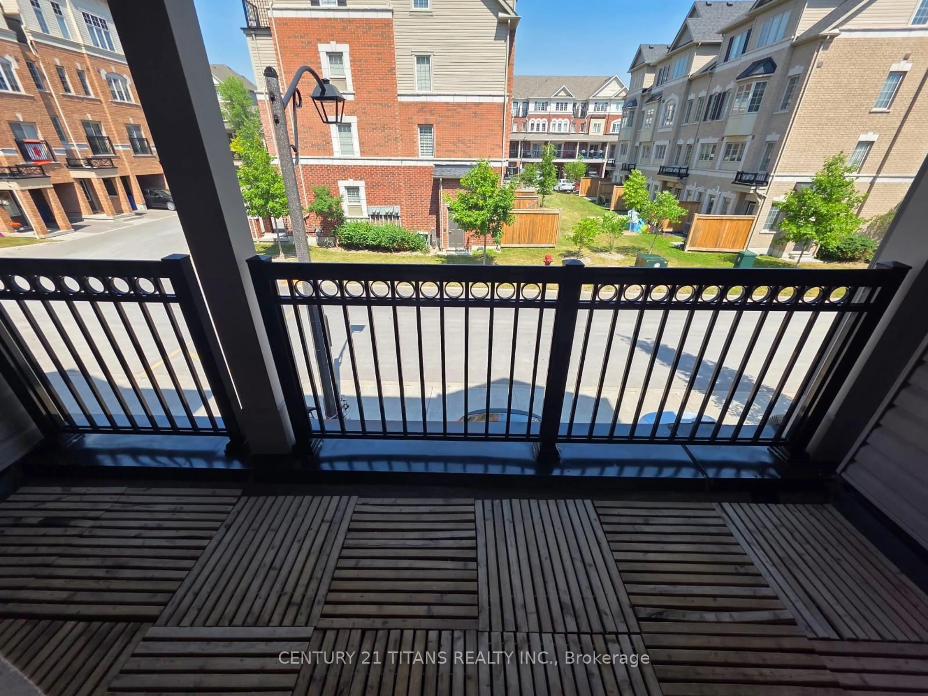 Balcony in the apartment, city buildings view from balcony for 2434 Rosedrop Path, Oshawa Ontario L1L 0L2
