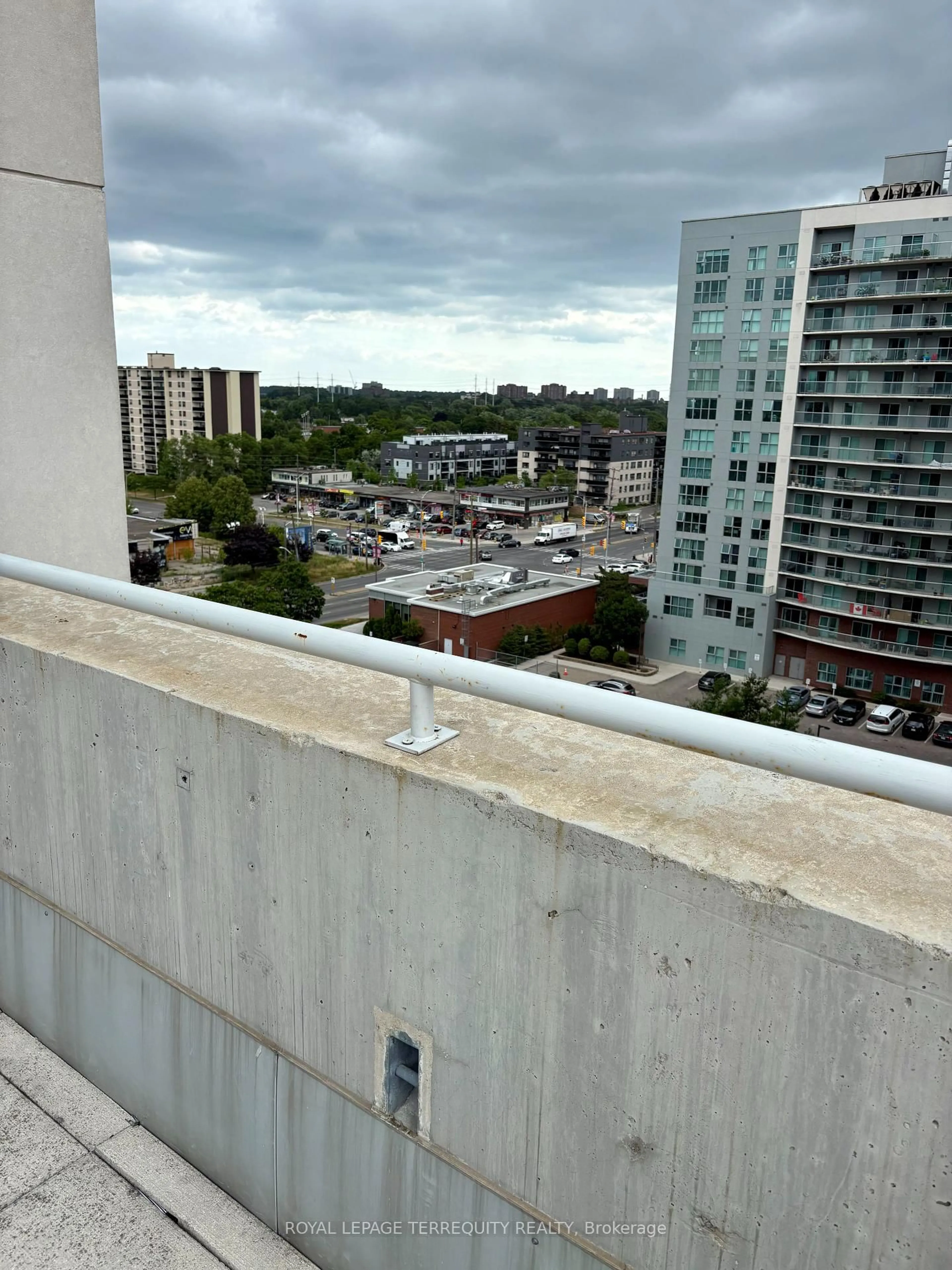 Balcony in the apartment, city buildings view from balcony for 1328 Birchmount Rd #1002, Toronto Ontario M1R 0B6