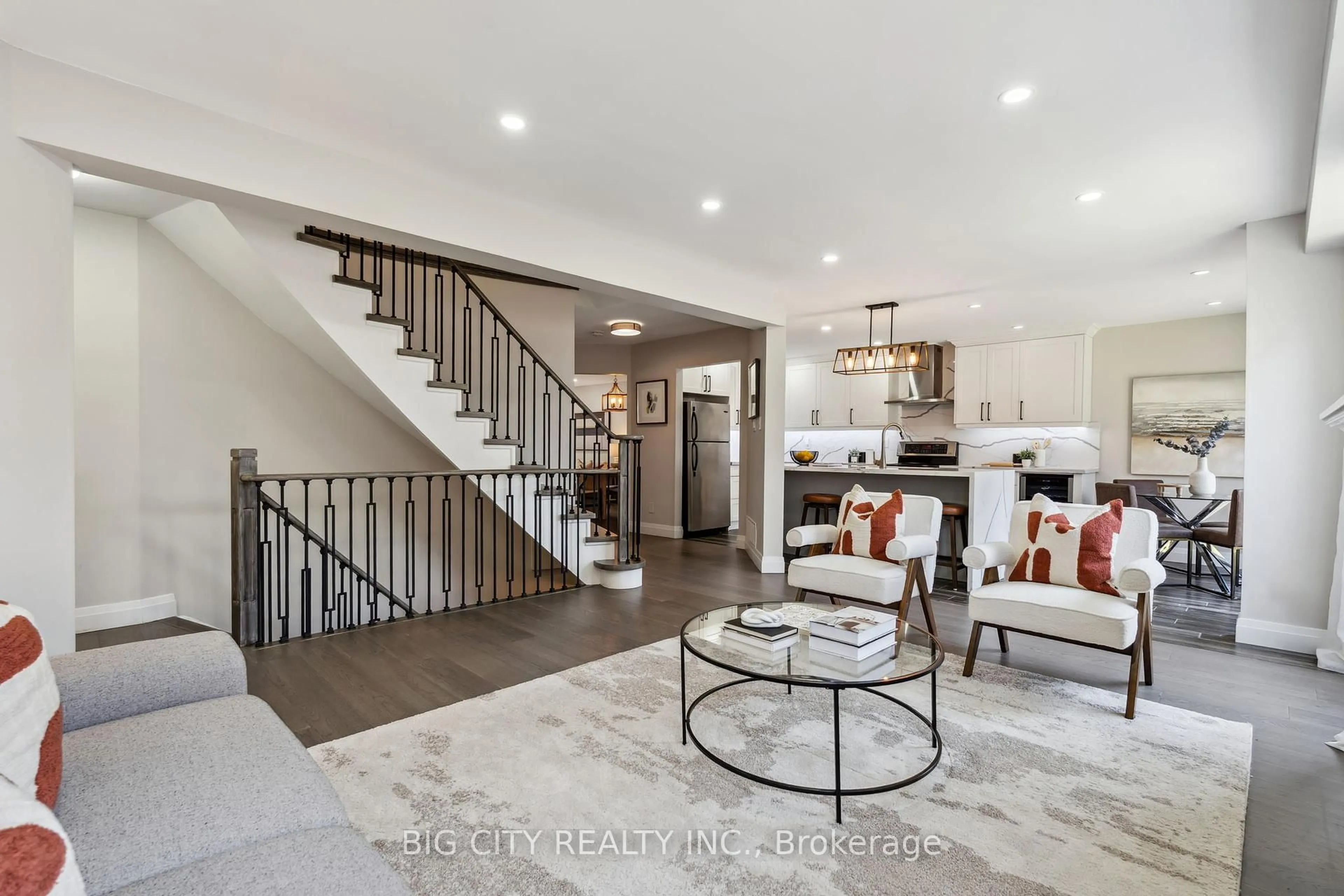Open concept kitchen, unknown for 70 Greenhalf Dr, Ajax Ontario L1S 7N9