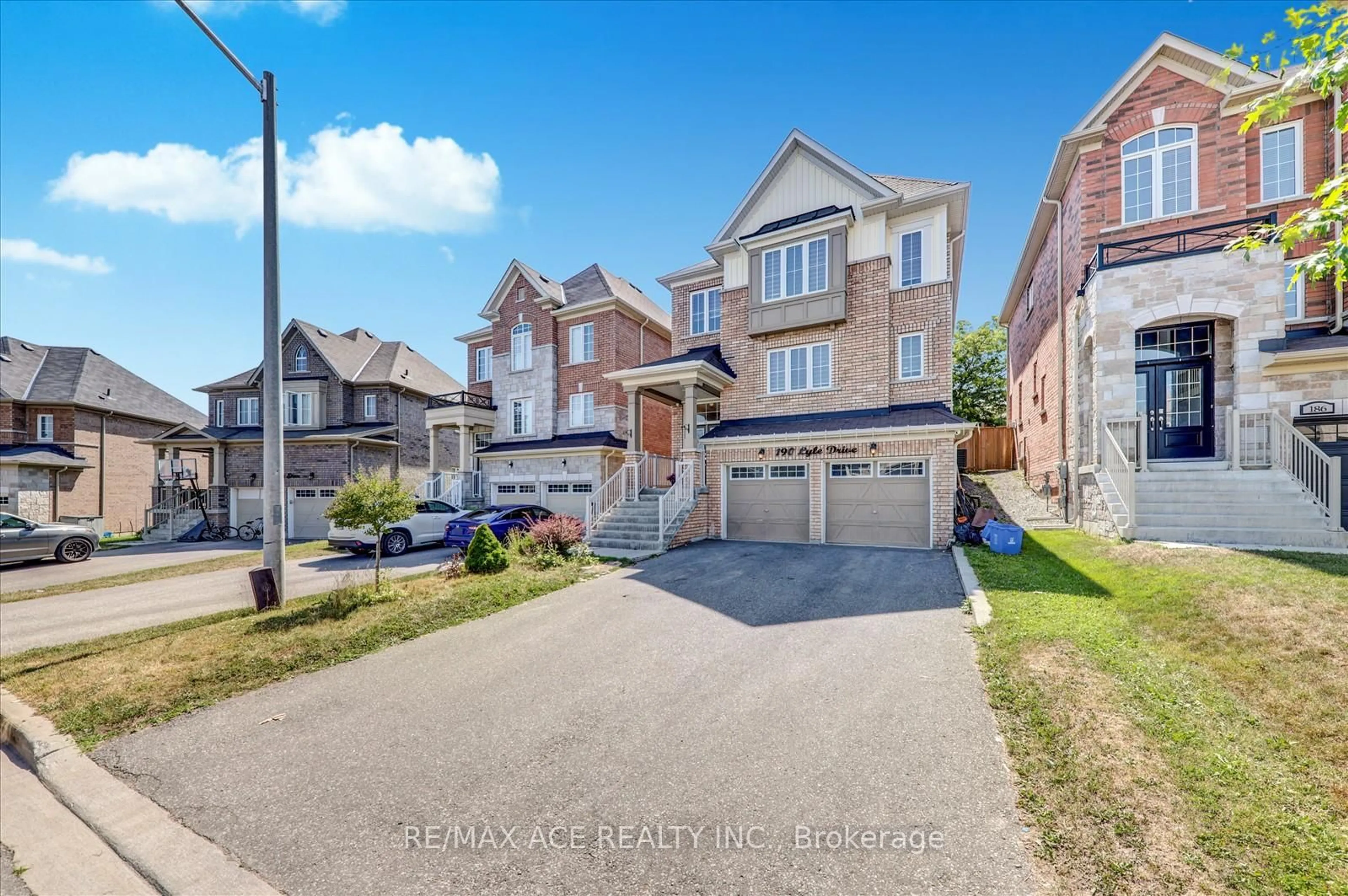 Home with brick exterior material, street for 190 Lyle Dr, Clarington Ontario L1C 0V8