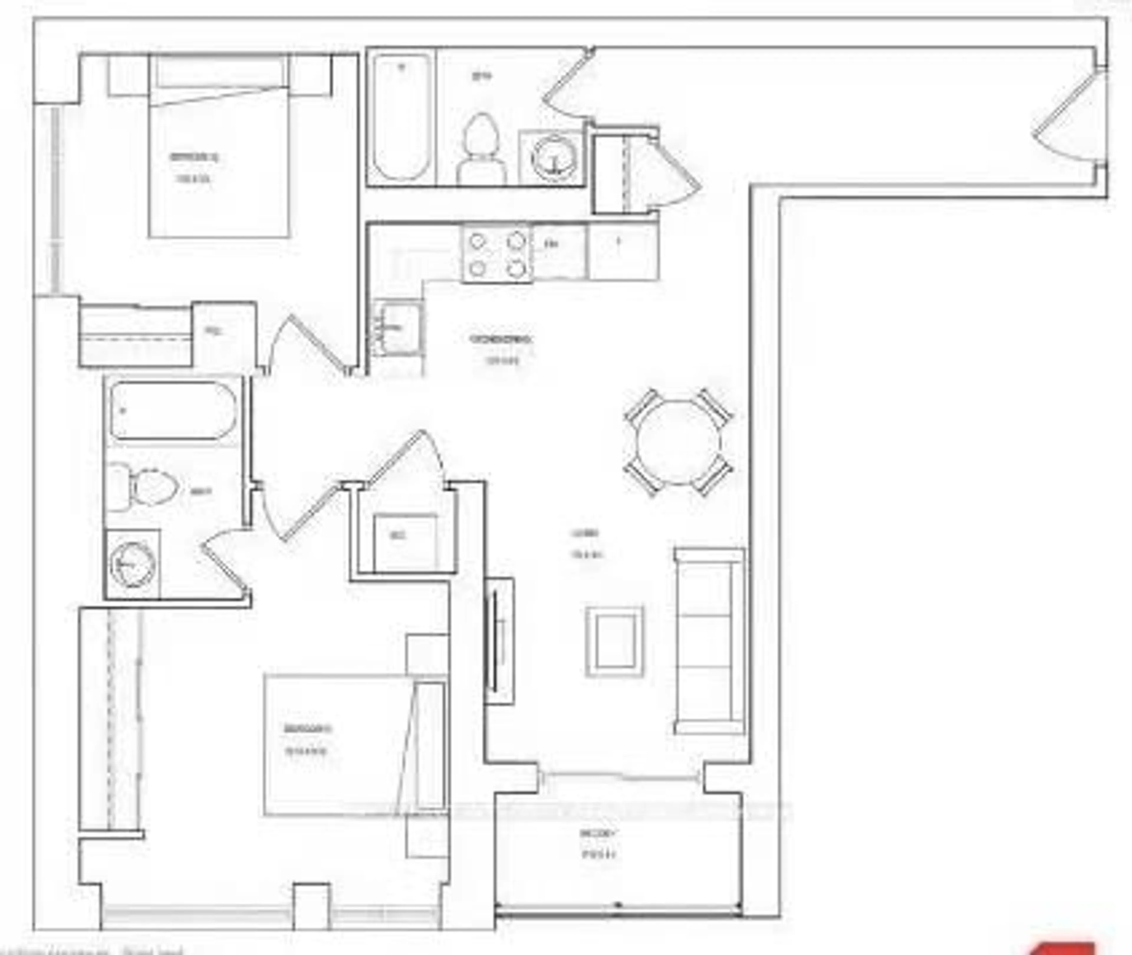 Floor plan for 3445 Sheppard Ave #R07, Toronto Ontario M1T 0C1