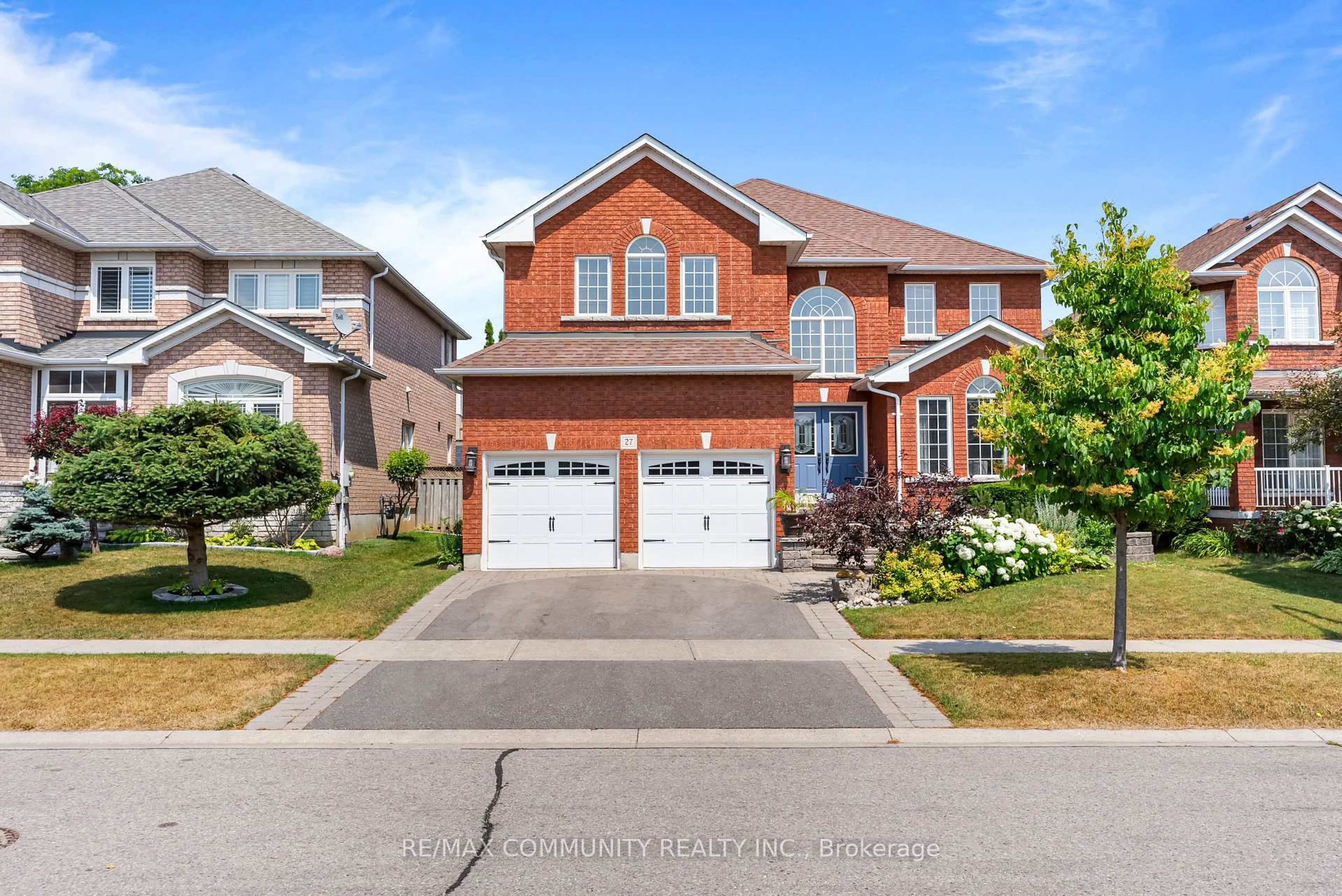 Home with brick exterior material, street for 27 Mac Carl Cres, Whitby Ontario L1R 2T7