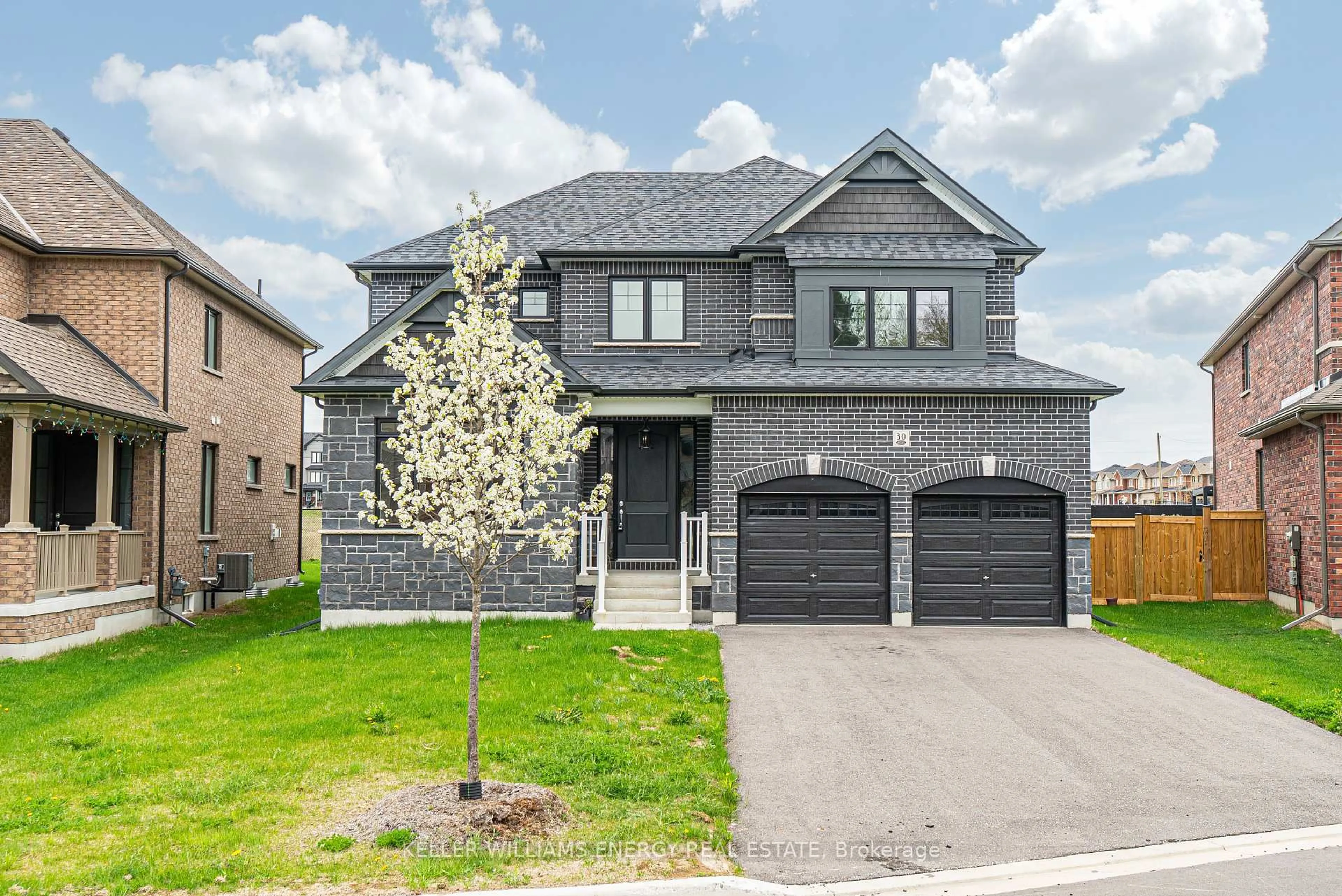 Home with brick exterior material, street for 30 Higham Pl, Clarington Ontario L1C 7G5