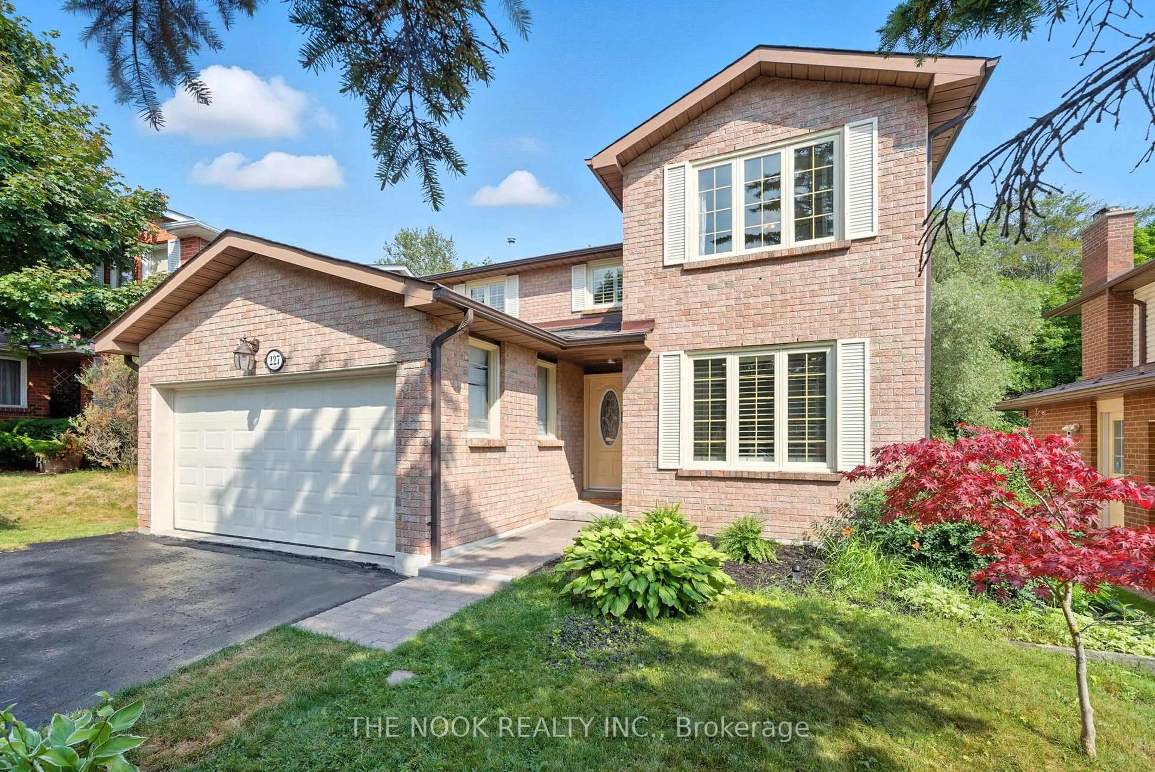 Home with brick exterior material, street for 227 Blue Heron Dr, Oshawa Ontario L1G 6X7