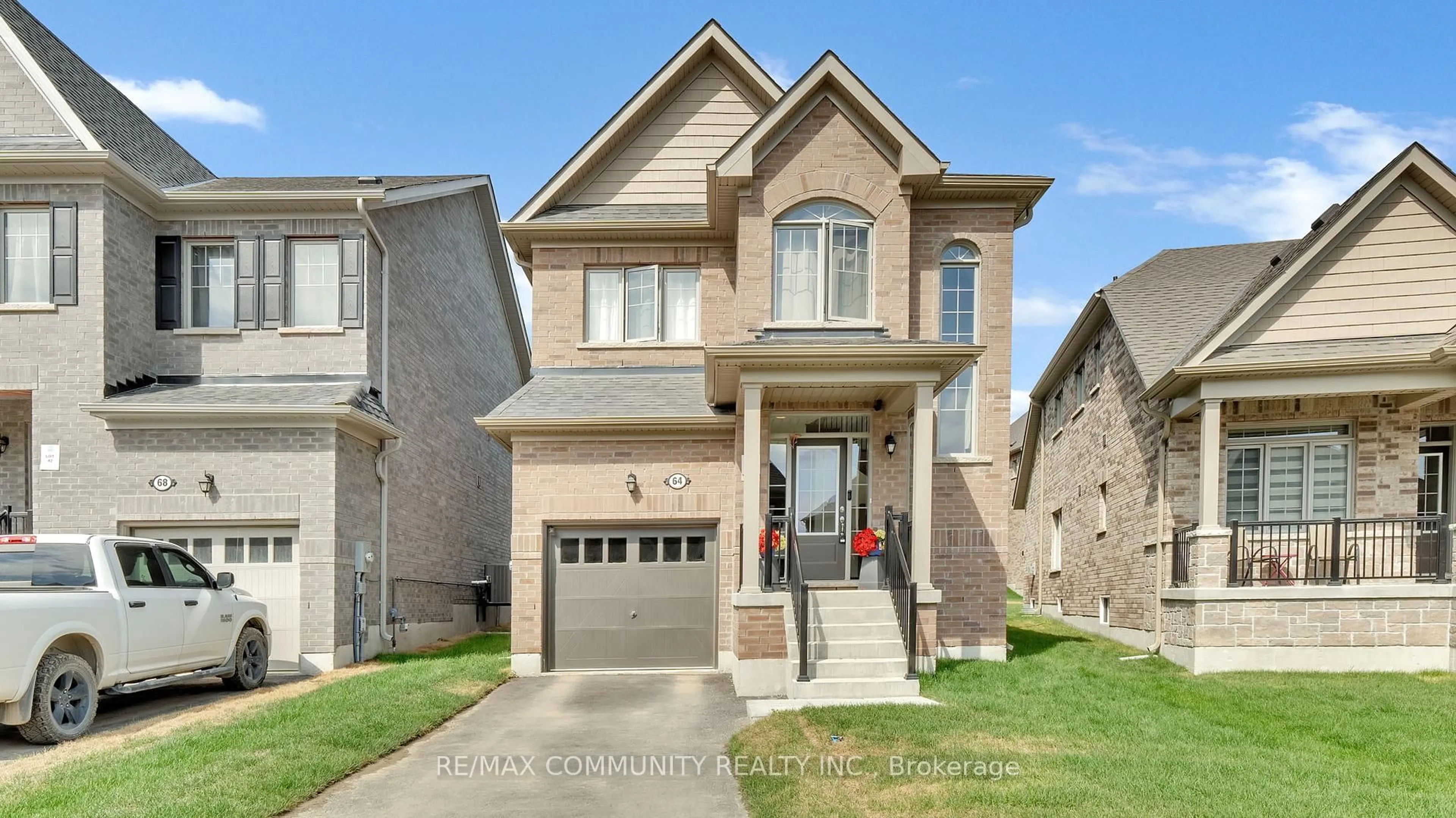 Home with brick exterior material, street for 64 Robin Tr, Scugog Ontario L9L 0C9