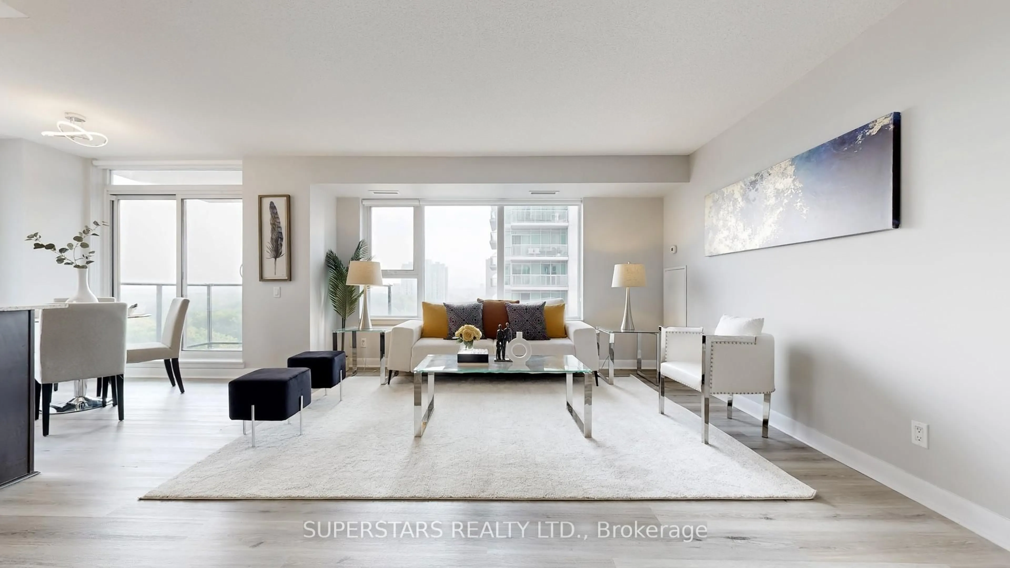 Living room with furniture, unknown for 25 Town Centre Crt #1608, Toronto Ontario M1P 0B4
