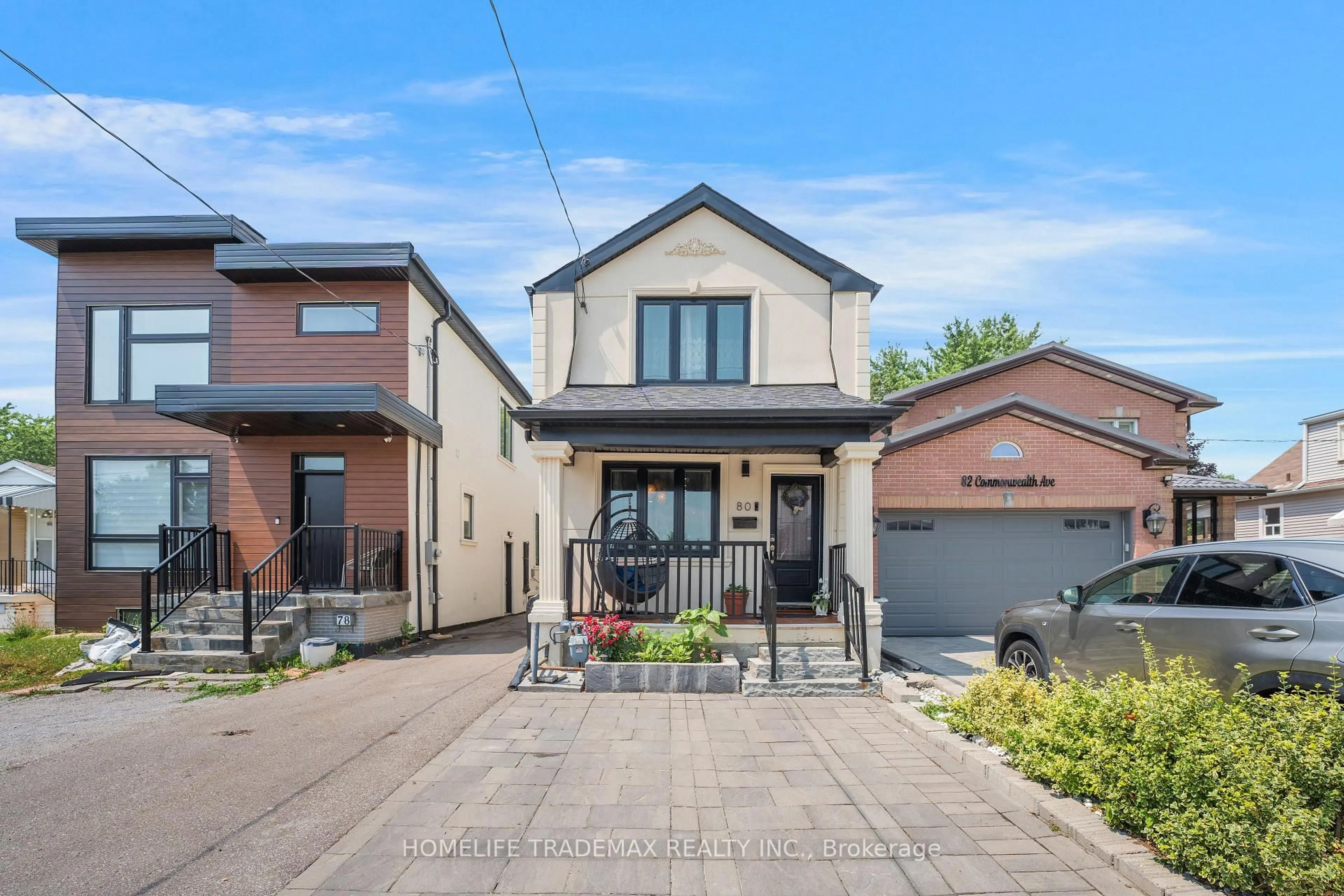 Home with brick exterior material, street for 80 Commonwealth Ave, Toronto Ontario M1K 4K3