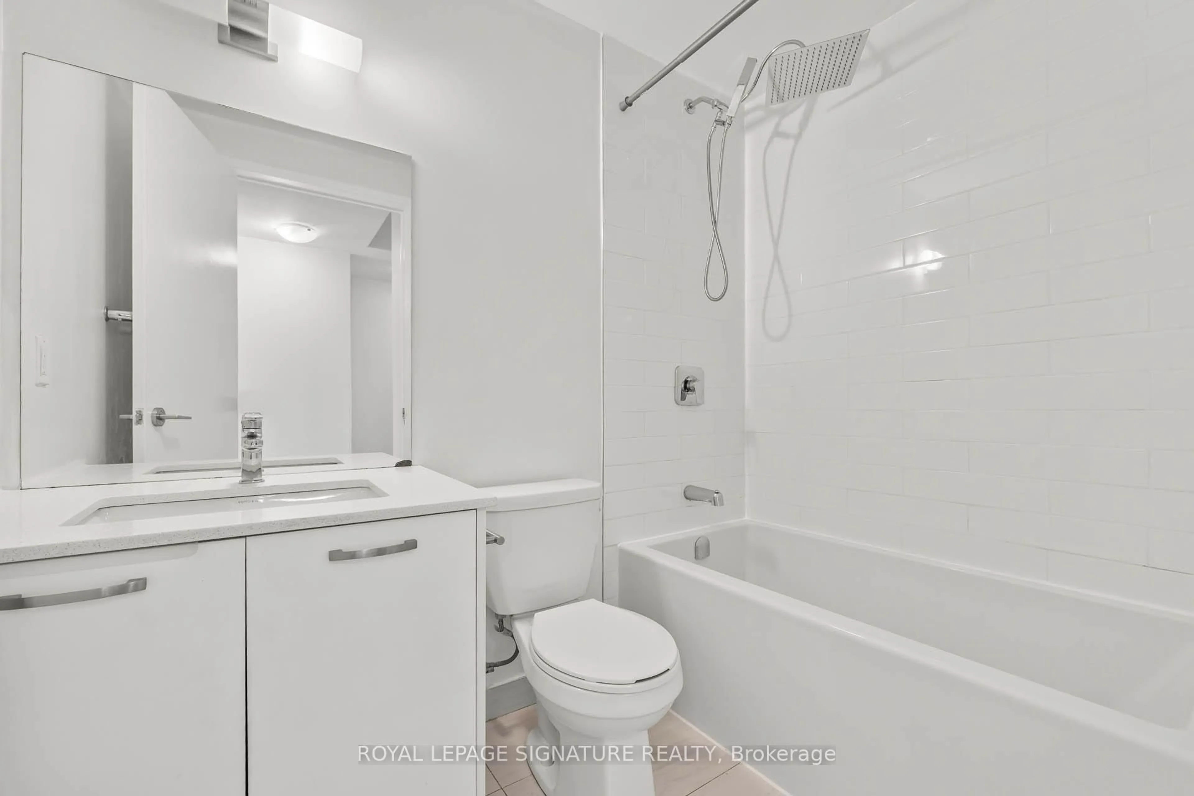 Standard bathroom, floor is not visible for 1630 Queen St #405, Toronto Ontario M4L 1G3