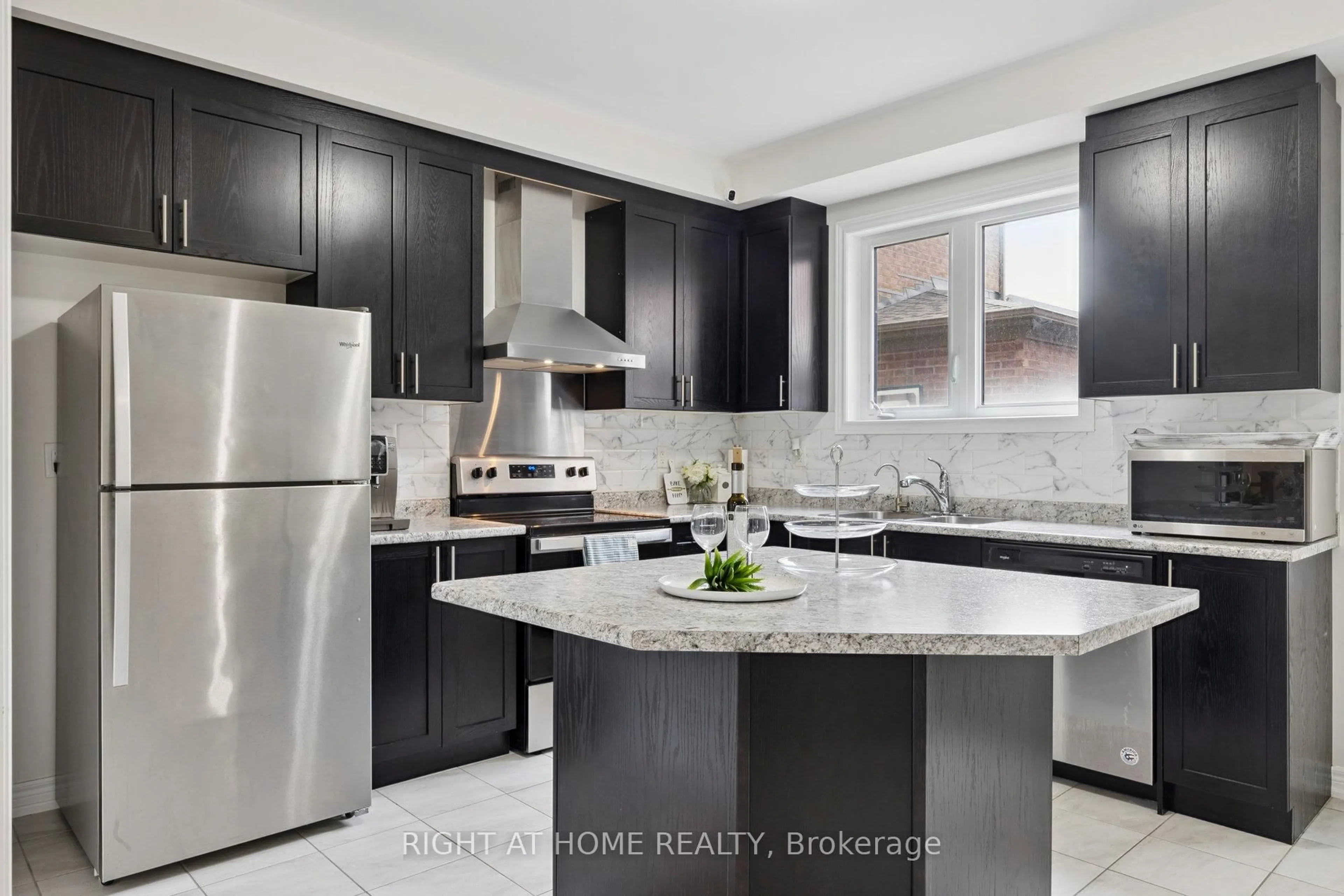Open concept kitchen, ceramic/tile floor for 222 Coronation Rd, Whitby Ontario L1P 0H7