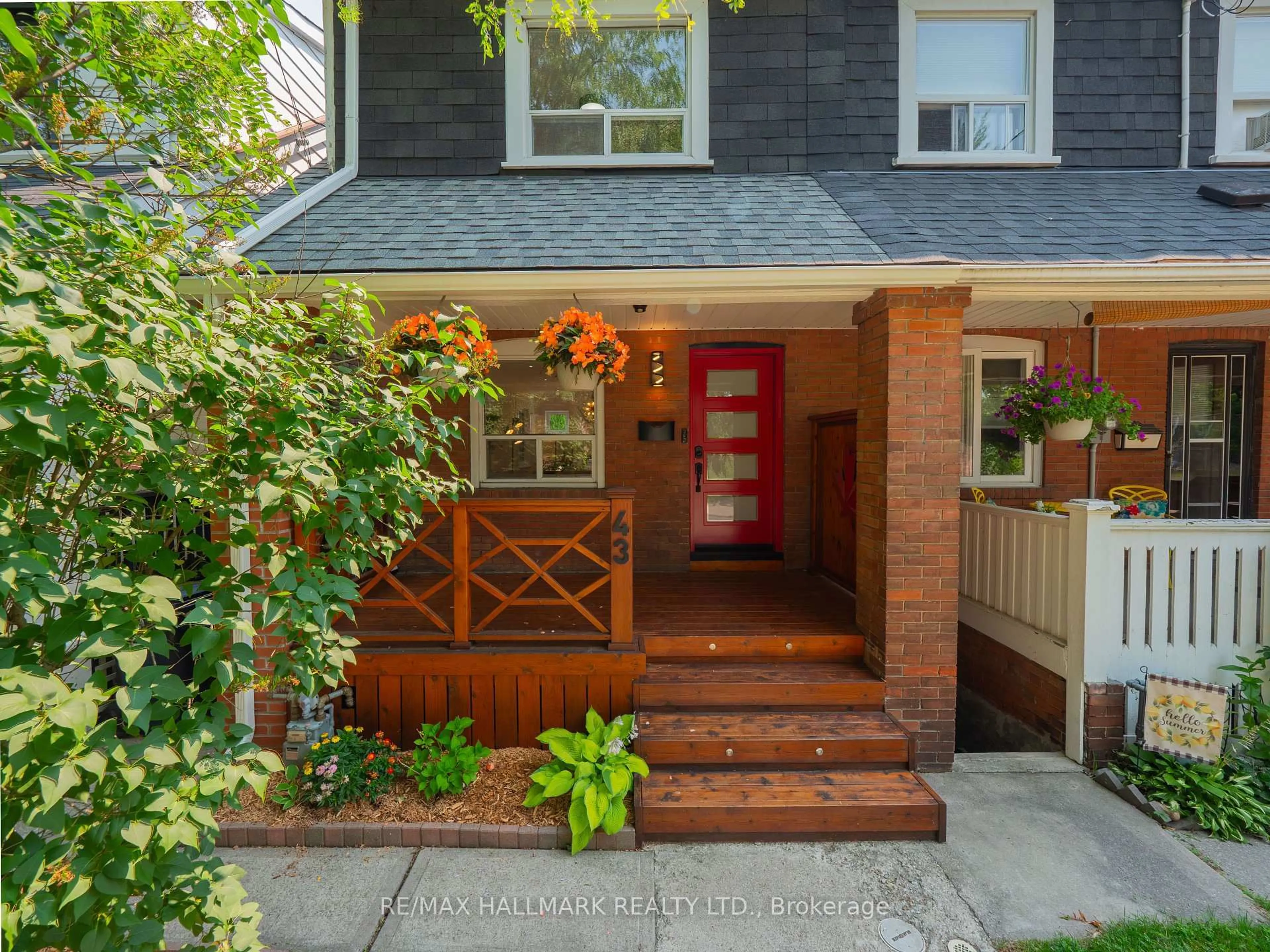 Home with brick exterior material, street for 43 Hannaford St, Toronto Ontario M4E 3G8