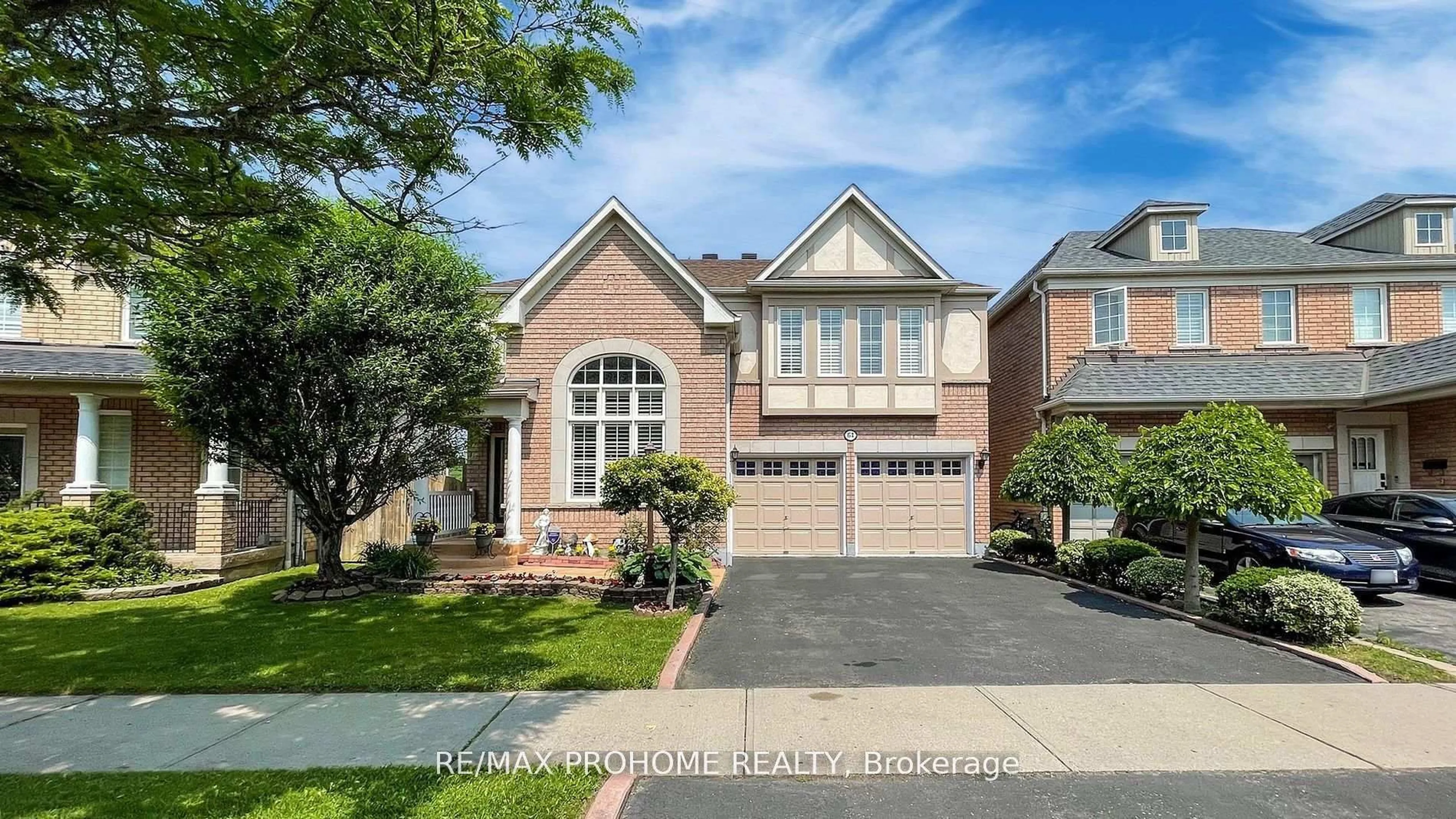 Home with brick exterior material, street for 64 Grainger Cres, Ajax Ontario L1T 4Y6