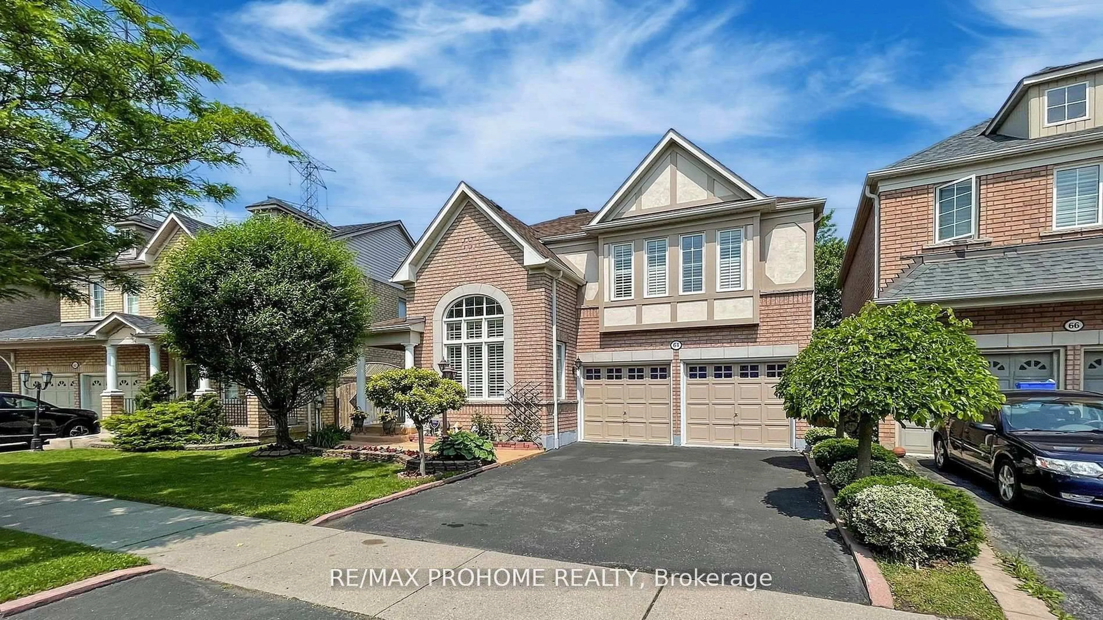 Home with brick exterior material, street for 64 Grainger Cres, Ajax Ontario L1T 4Y6