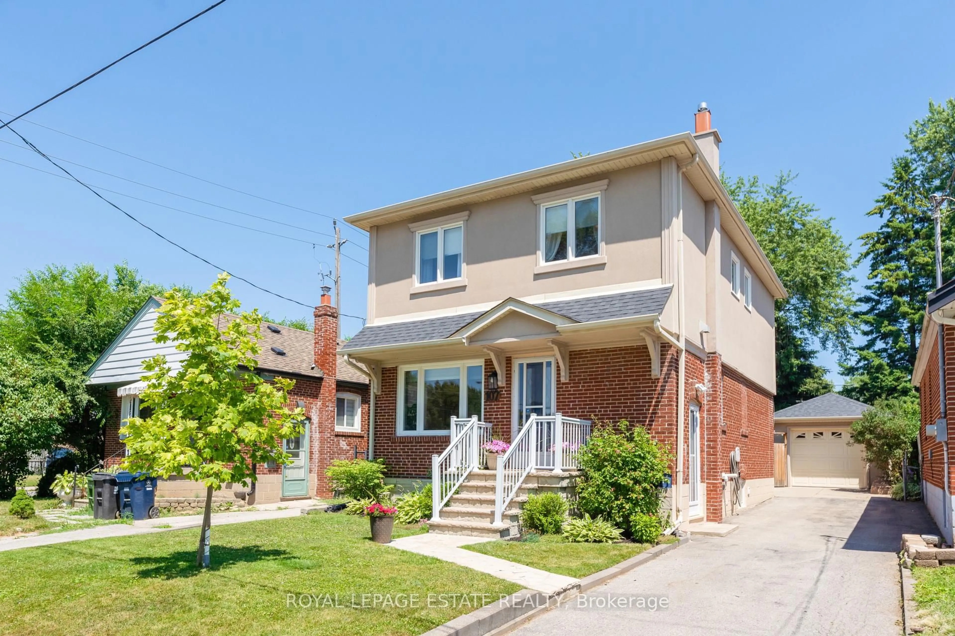 Home with brick exterior material, street for 107 Vanbrugh Ave, Toronto Ontario M1N 3T4