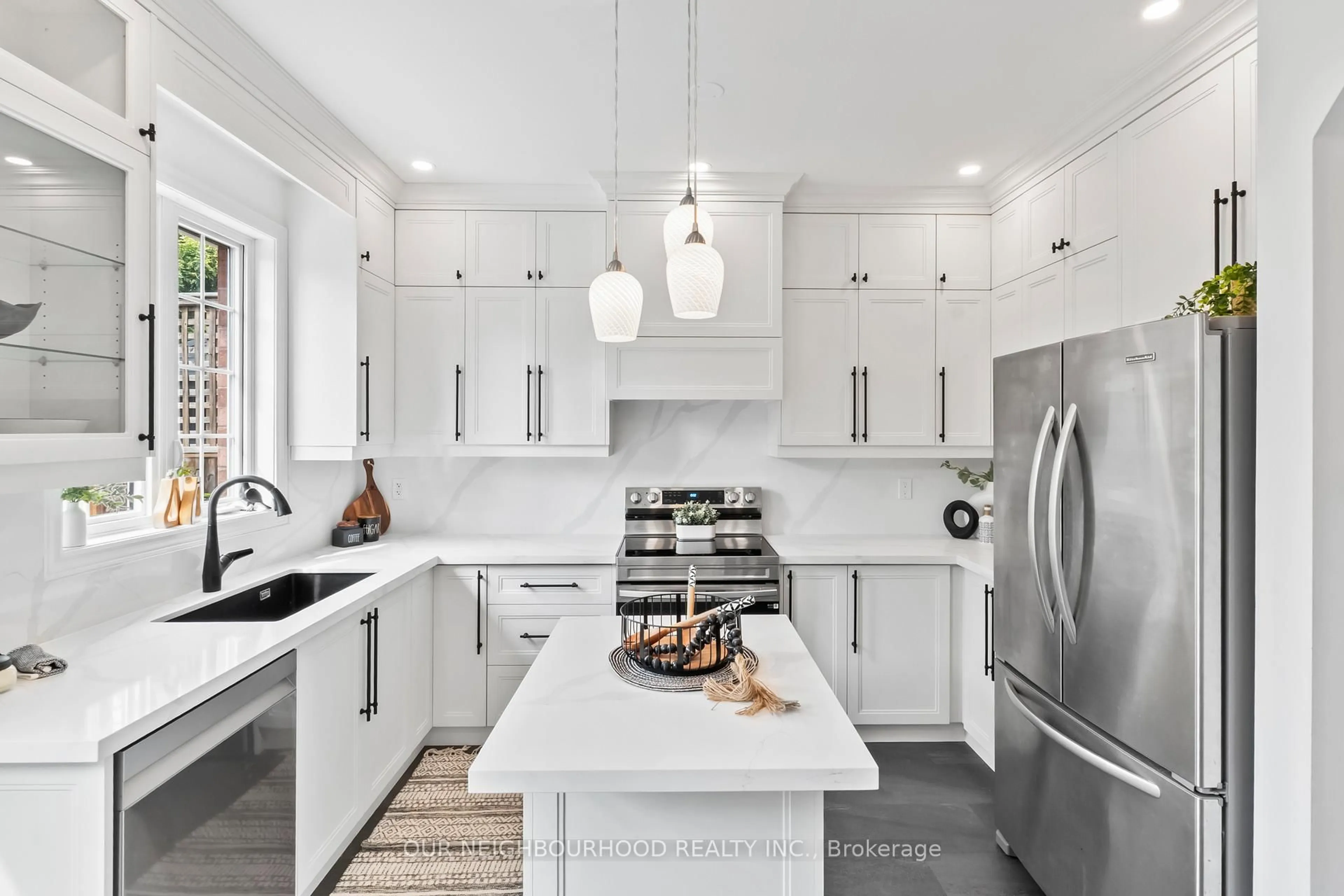 Contemporary kitchen, ceramic/tile floor for 93 Nelson St, Clarington Ontario L1C 0A7