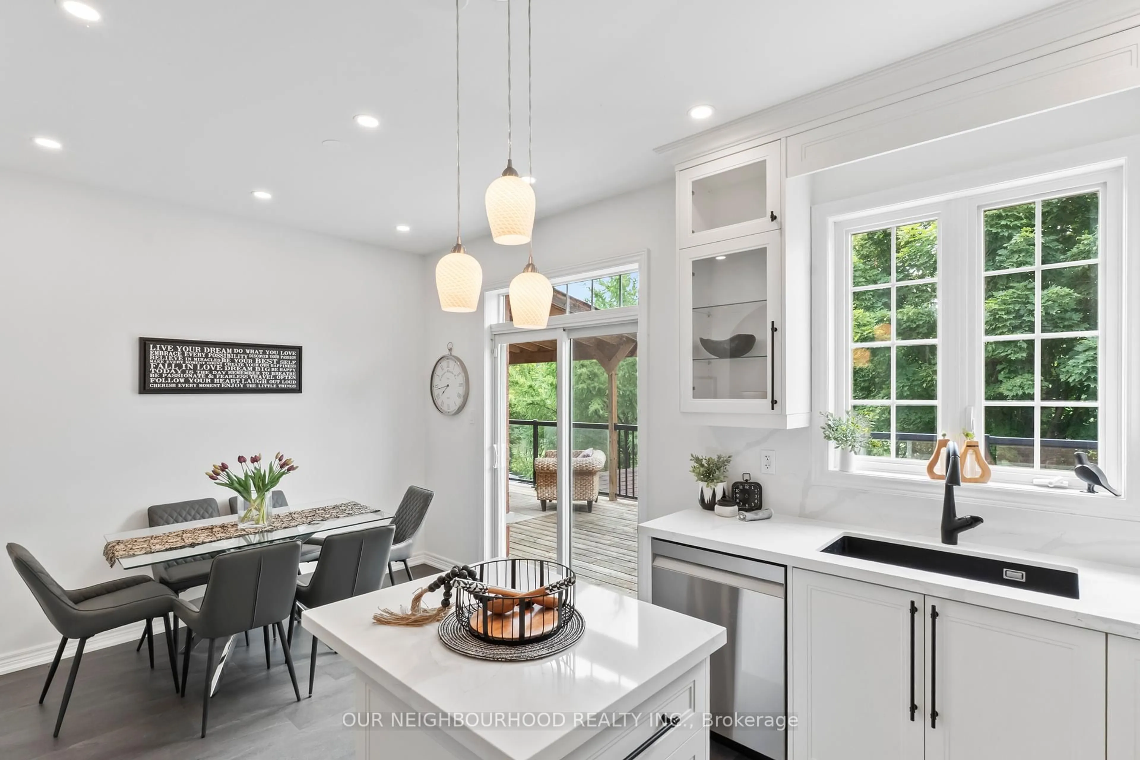 Open concept kitchen, ceramic/tile floor for 93 Nelson St, Clarington Ontario L1C 0A7