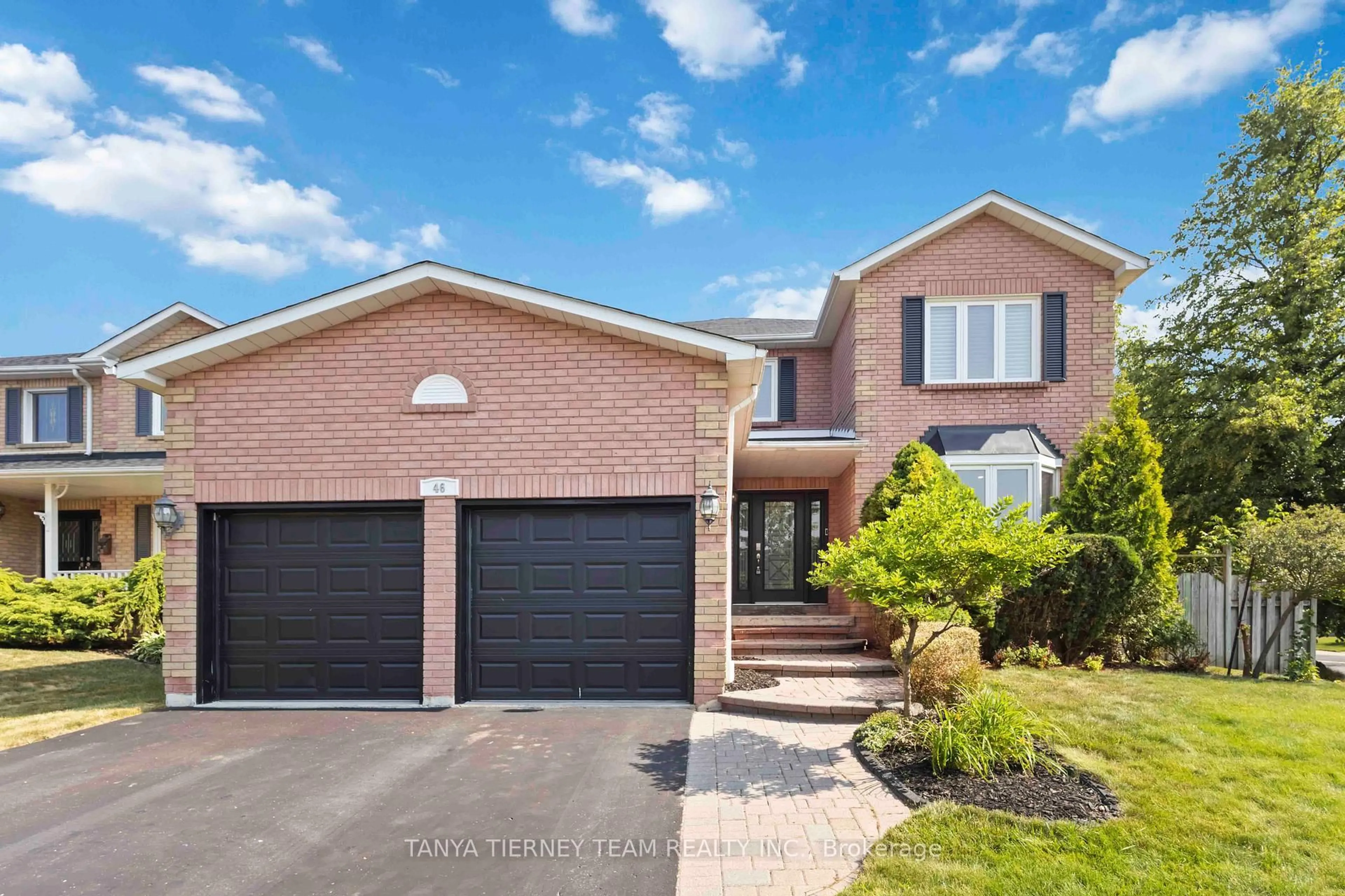 Home with brick exterior material, street for 46 Foster Cres, Whitby Ontario L1R 1B9