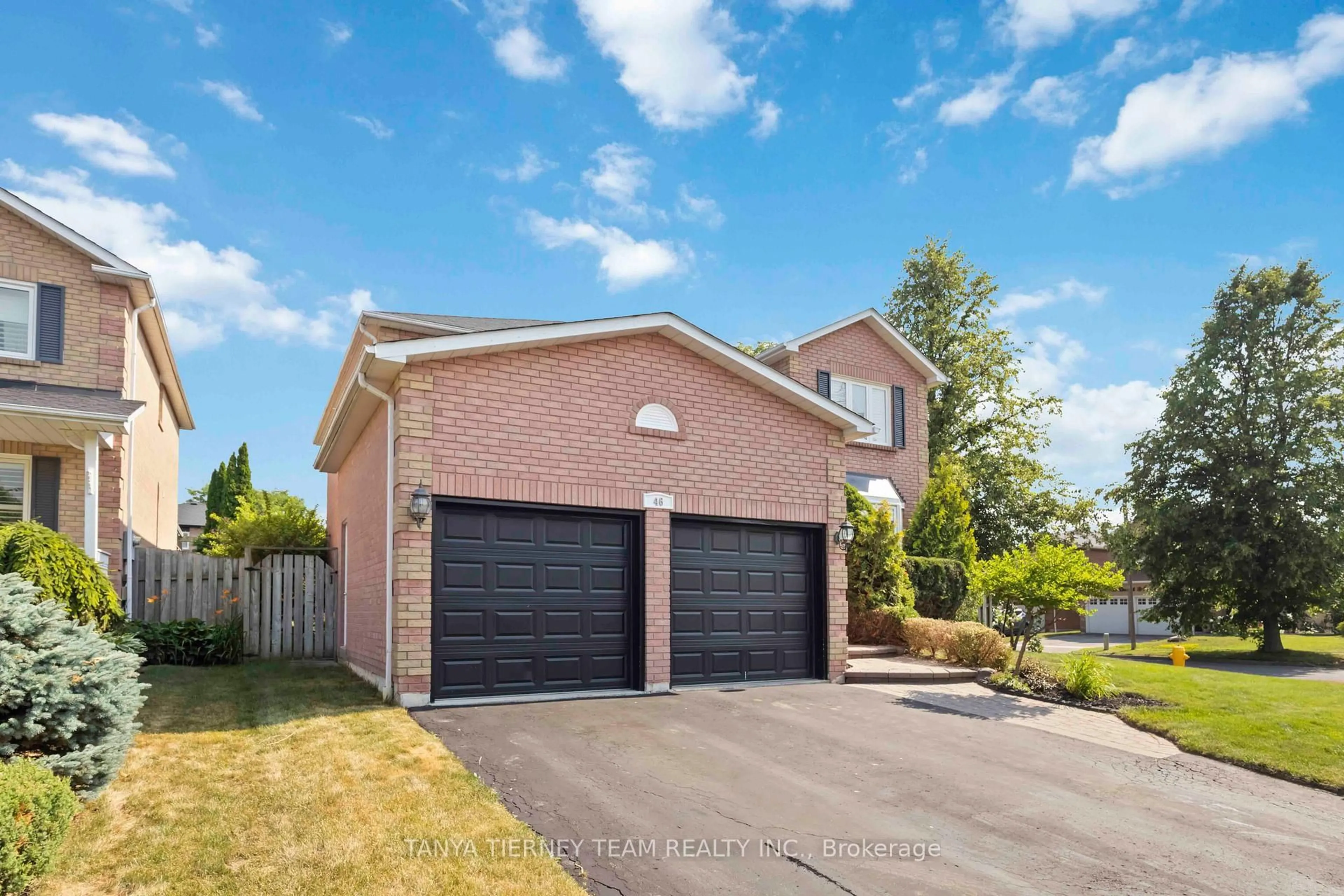 Home with brick exterior material, street for 46 Foster Cres, Whitby Ontario L1R 1B9