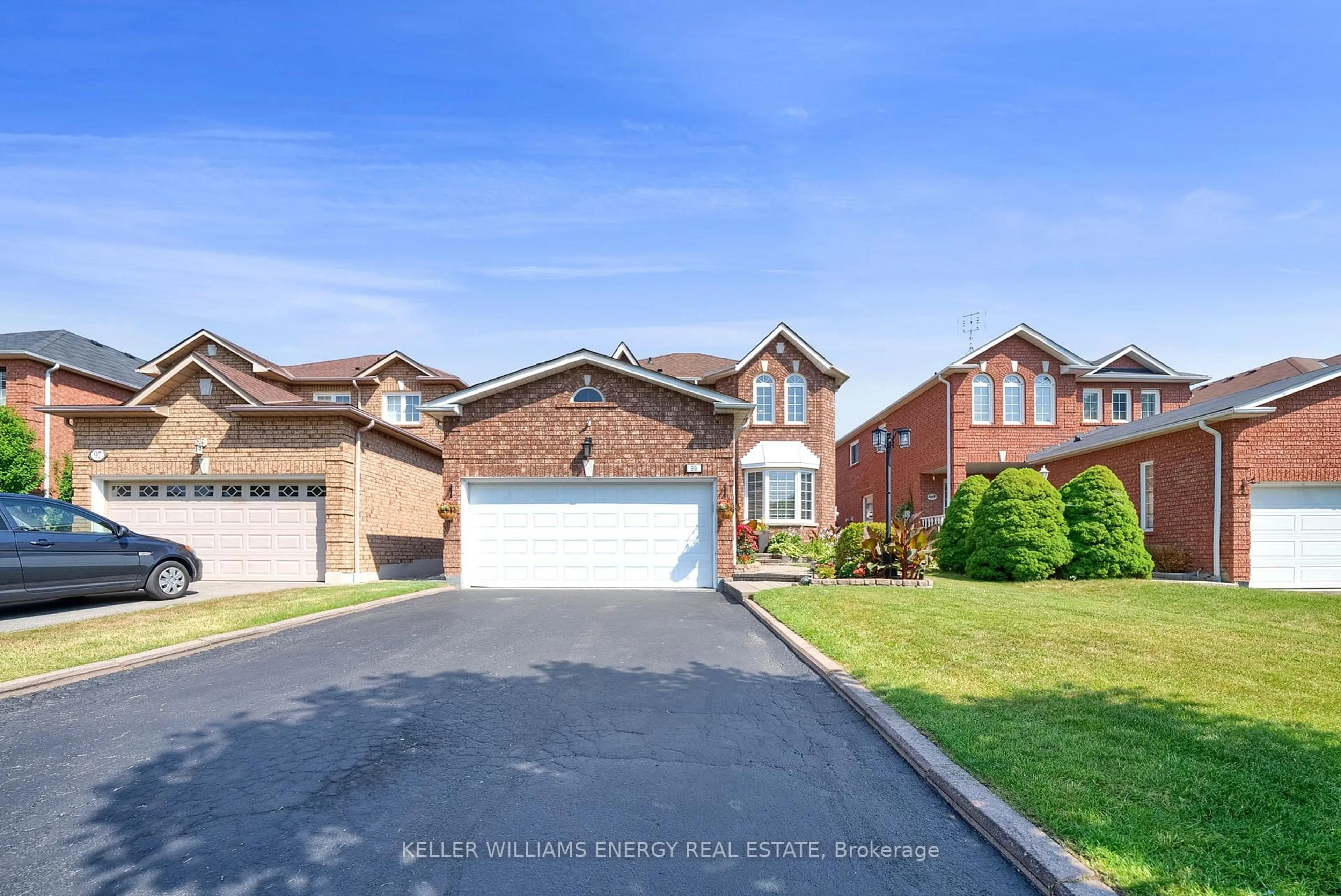 Home with brick exterior material, street for 99 Parnell Cres, Whitby Ontario L1R 1X1