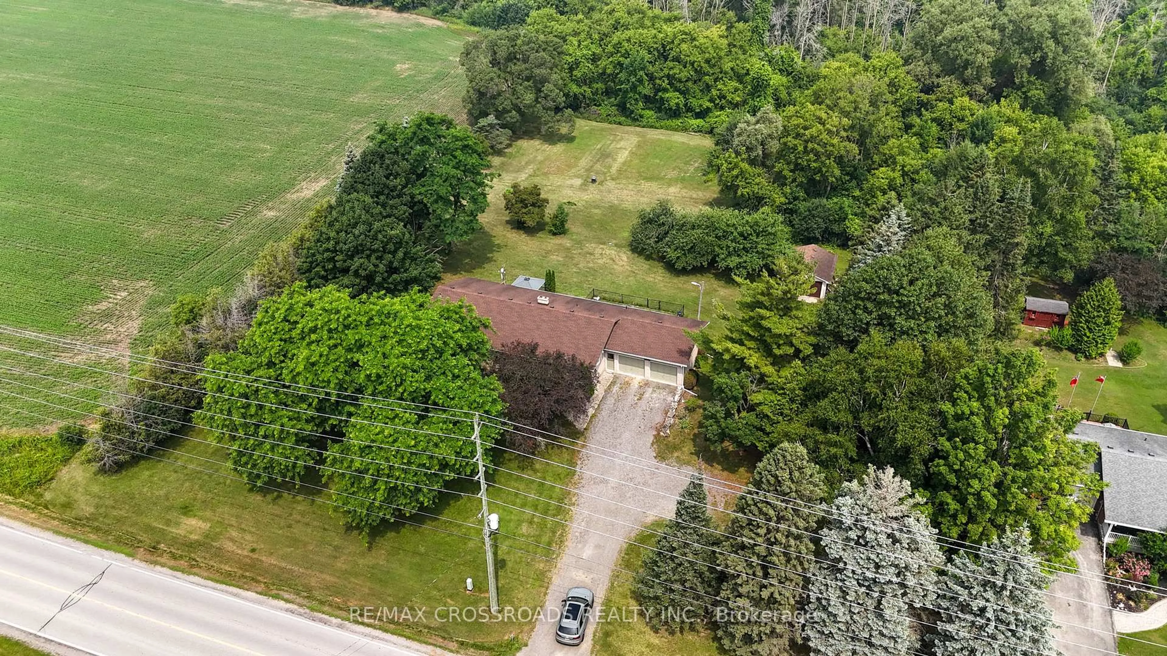 A pic from outside/outdoor area/front of a property/back of a property/a pic from drone, unknown for 2292 Baseline Rd, Clarington Ontario L1C 0Y1
