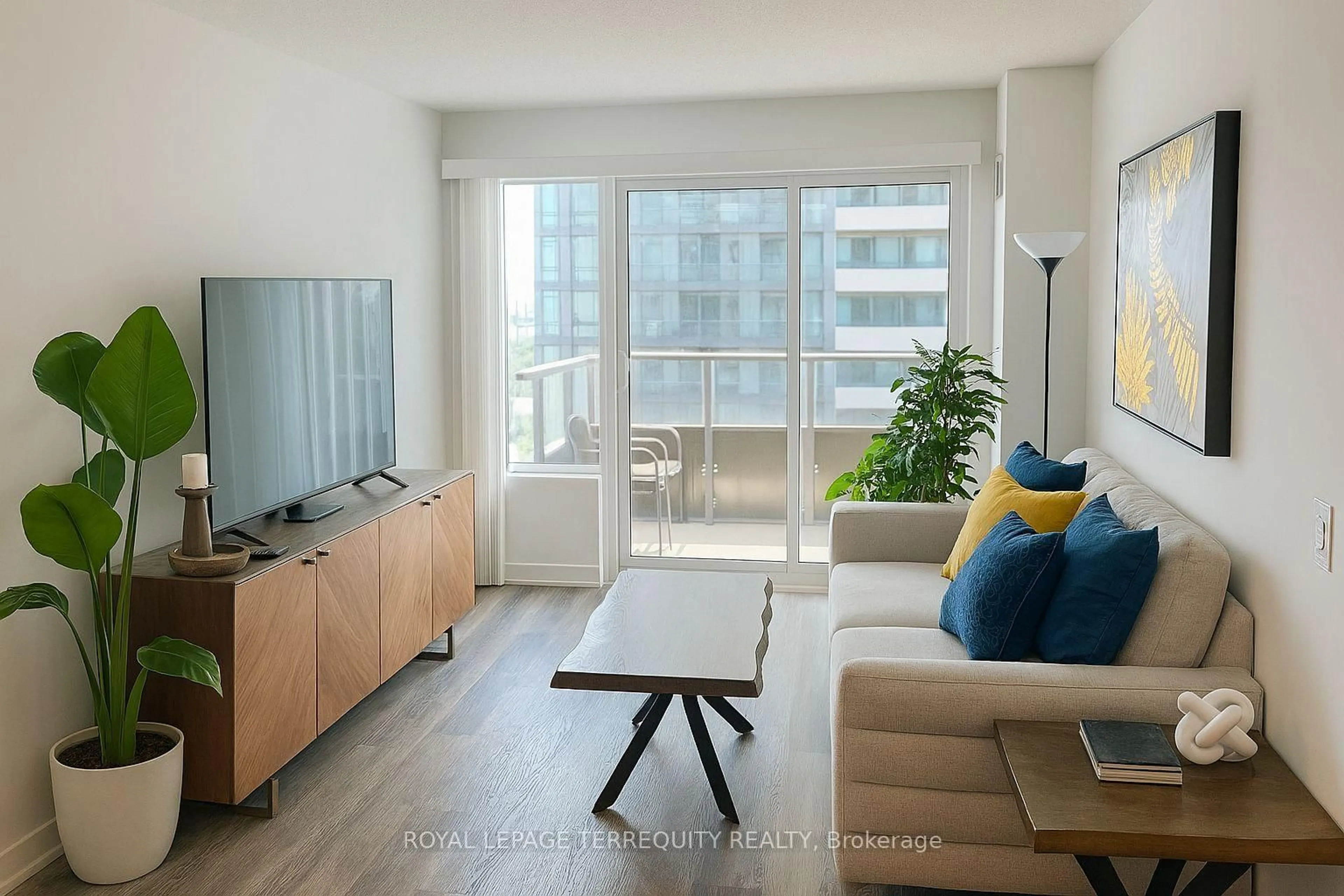Living room with furniture, unknown for 1435 Celebration Dr #1106, Pickering Ontario L1W 0C4