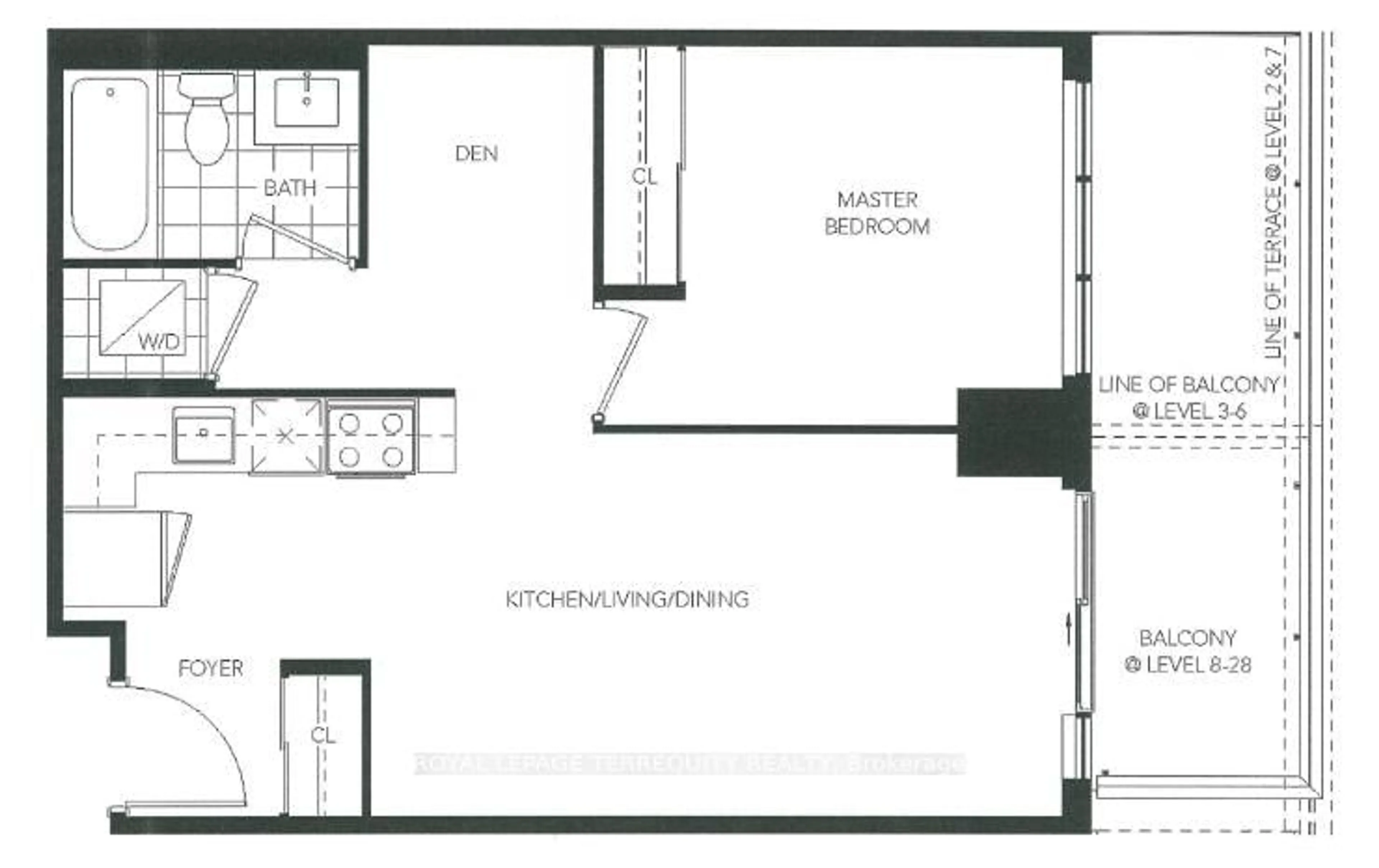 Floor plan for 1435 Celebration Dr #1106, Pickering Ontario L1W 0C4