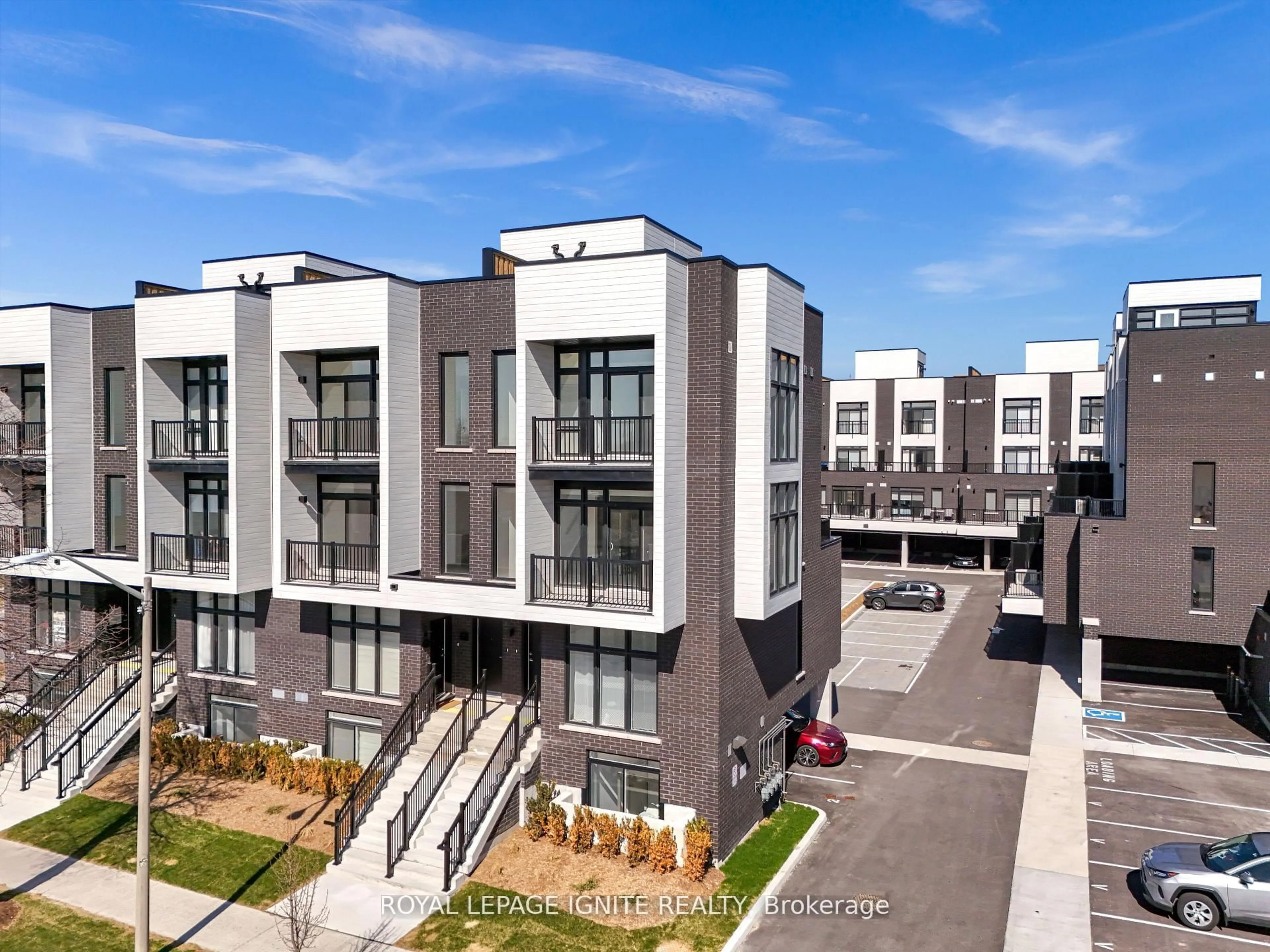 A pic from outside/outdoor area/front of a property/back of a property/a pic from drone, street for 188 Angus Dr #2, Ajax Ontario L1S 0G5