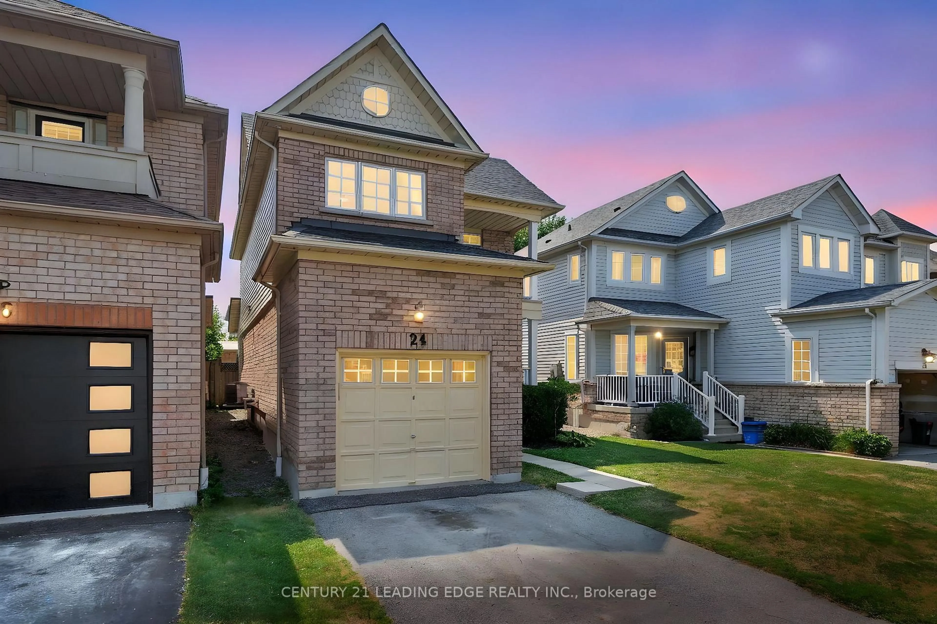 Home with brick exterior material, street for 24 Steamer Dr, Whitby Ontario L1N 9X6