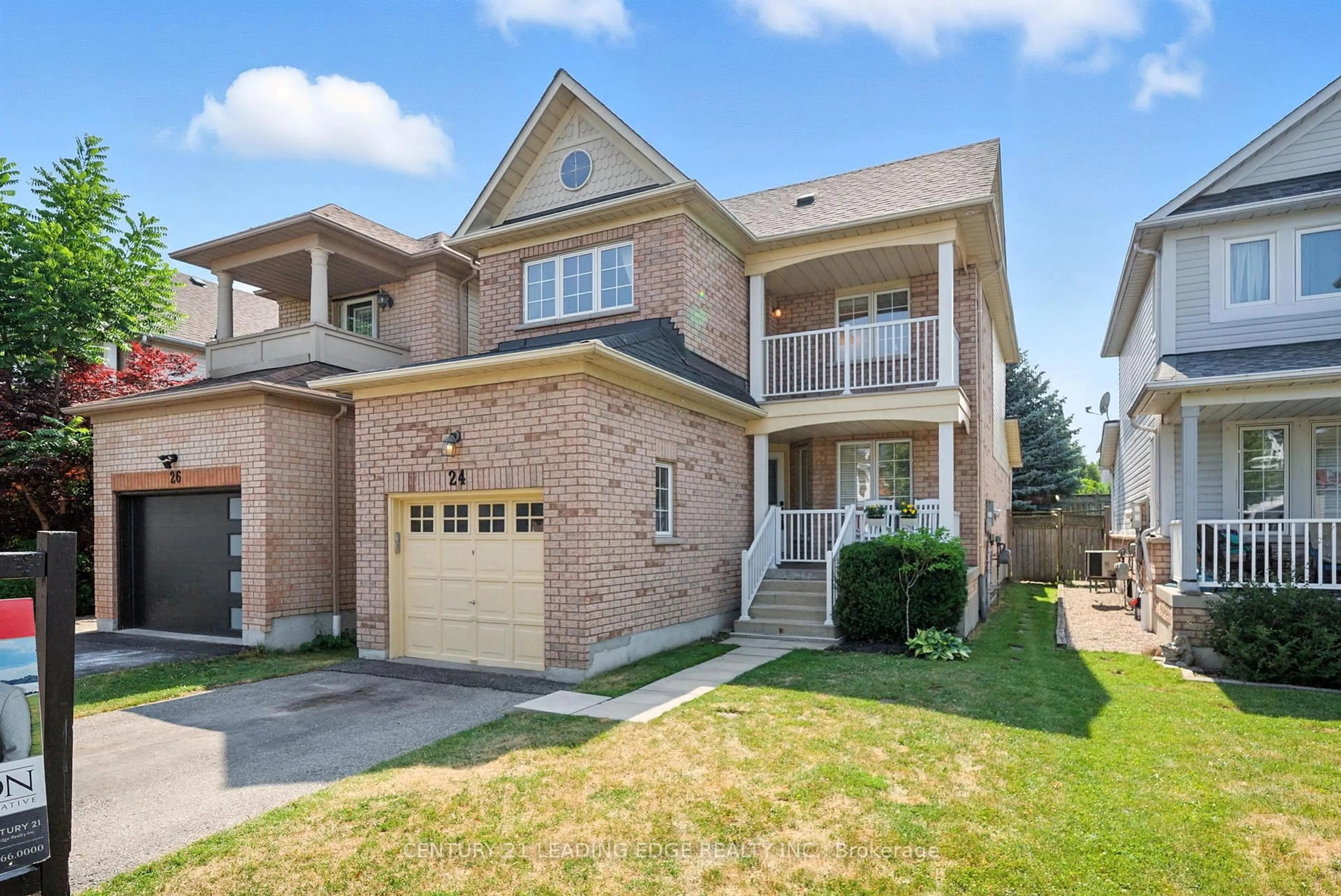 Home with brick exterior material, street for 24 Steamer Dr, Whitby Ontario L1N 9X6