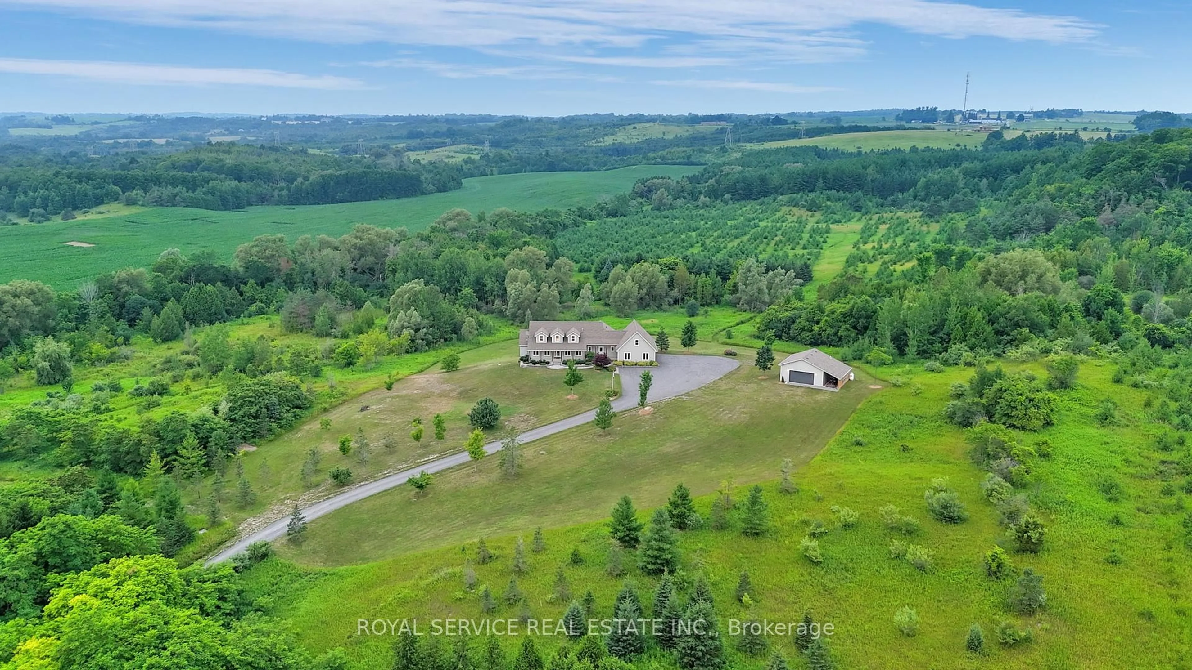 A pic from outside/outdoor area/front of a property/back of a property/a pic from drone, forest/trees view for 2160 Regional Road 3 Rd, Clarington Ontario L0B 1J0