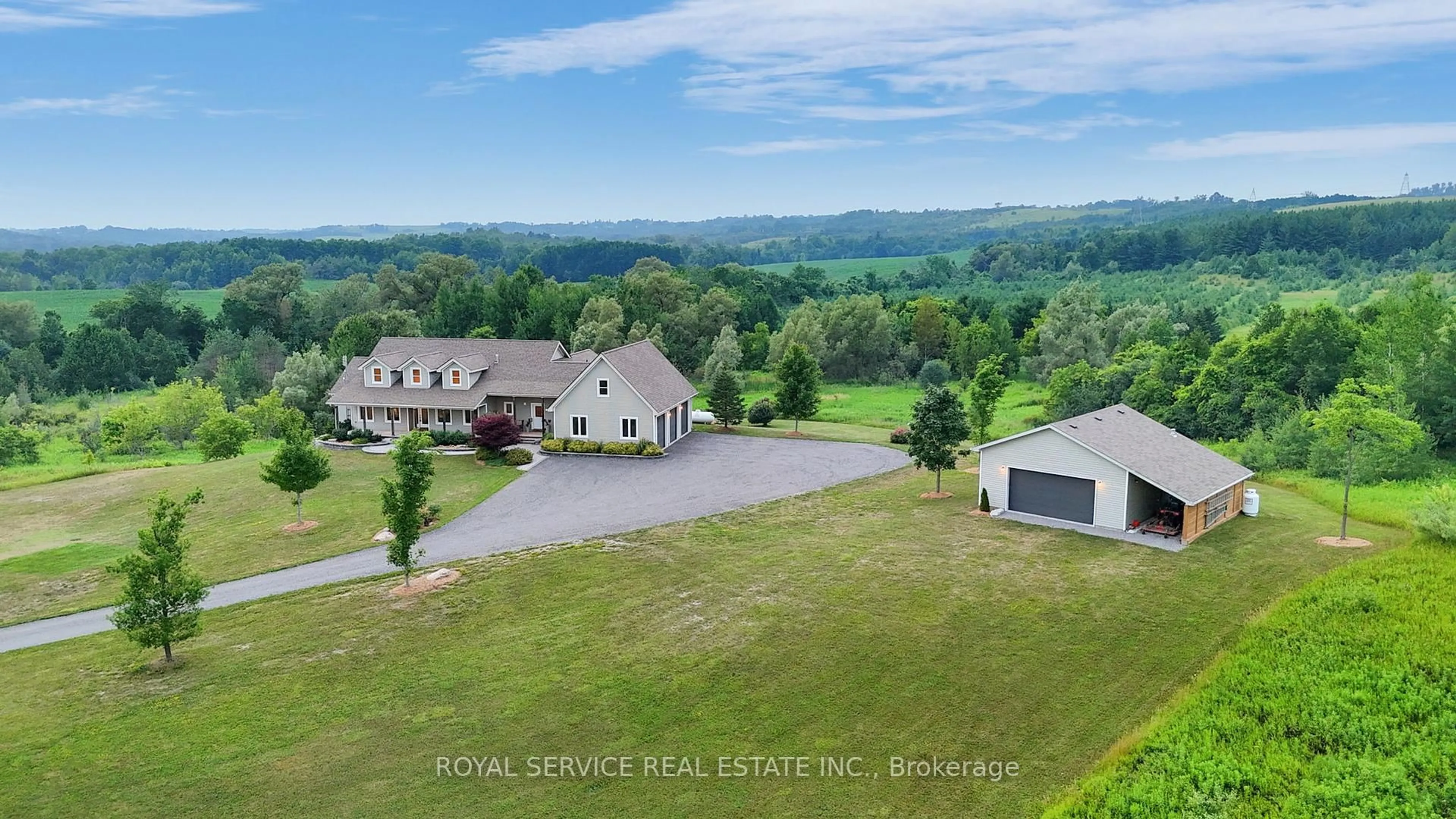 A pic from outside/outdoor area/front of a property/back of a property/a pic from drone, mountain view for 2160 Regional Road 3 Rd, Clarington Ontario L0B 1J0