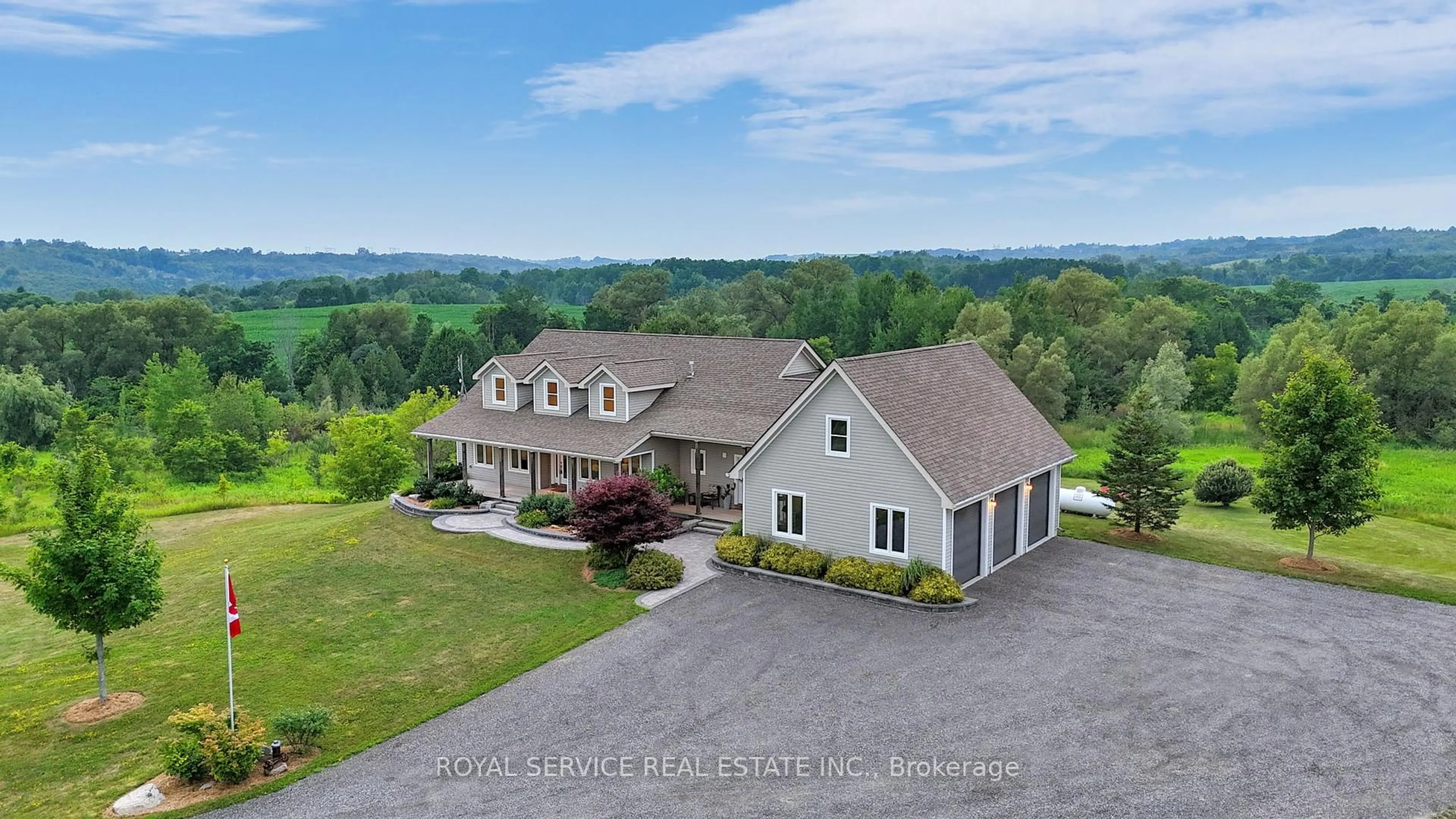 A pic from outside/outdoor area/front of a property/back of a property/a pic from drone, mountain view for 2160 Regional Road 3 Rd, Clarington Ontario L0B 1J0