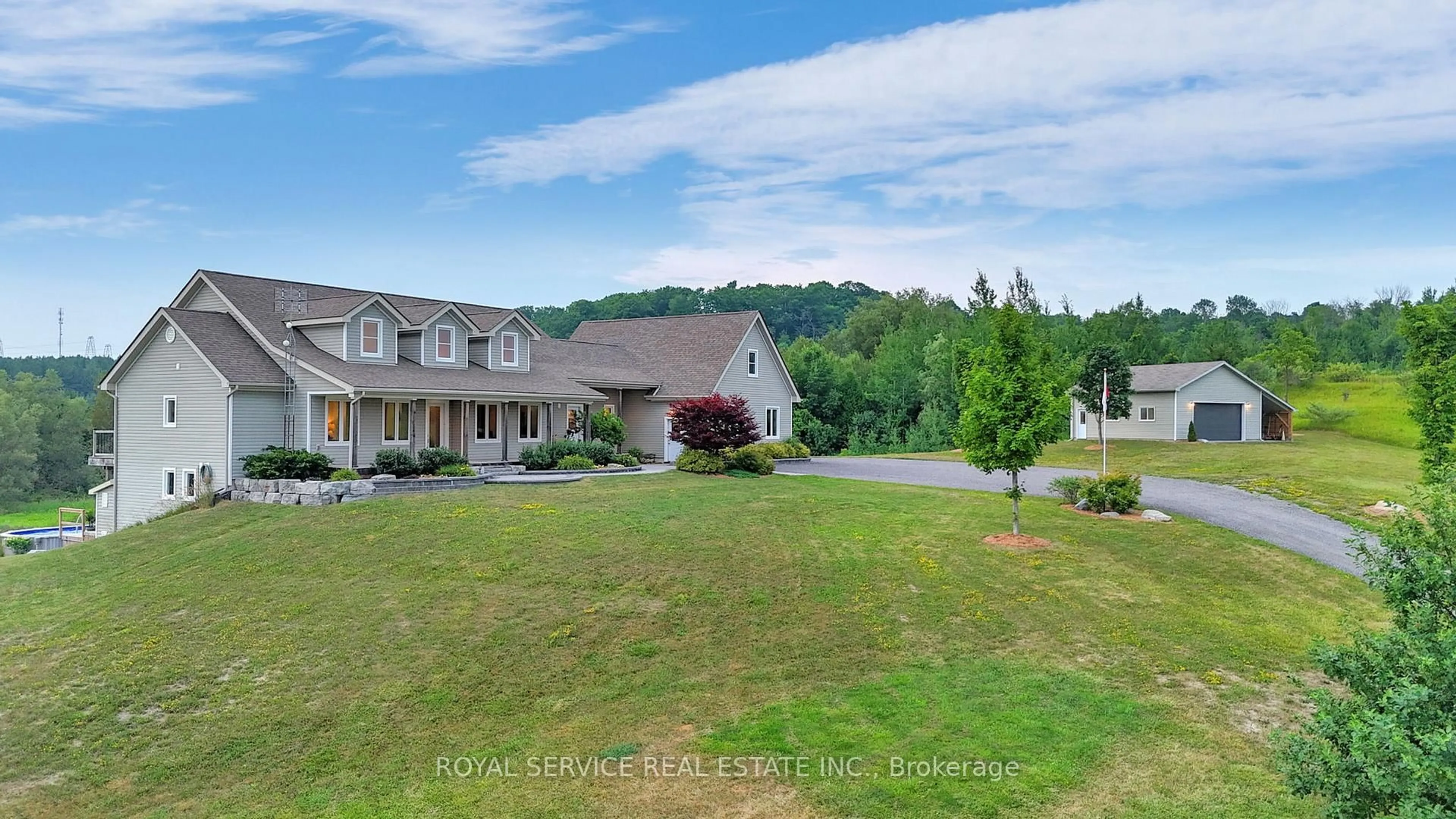 A pic from outside/outdoor area/front of a property/back of a property/a pic from drone, water/lake/river/ocean view for 2160 Regional Road 3 Rd, Clarington Ontario L0B 1J0