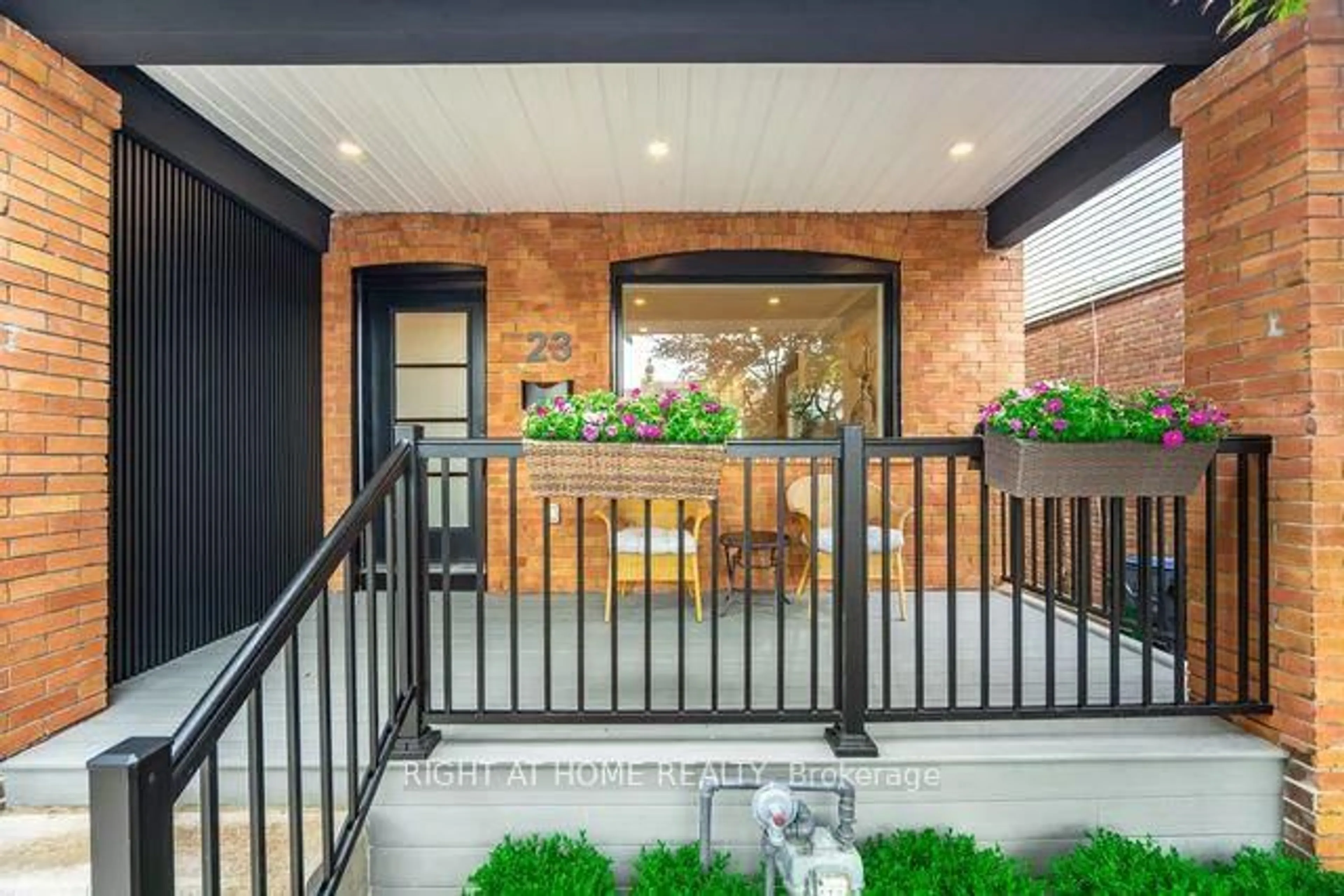 Home with brick exterior material, street for 23 Bowmore Rd, Toronto Ontario M4L 3H6