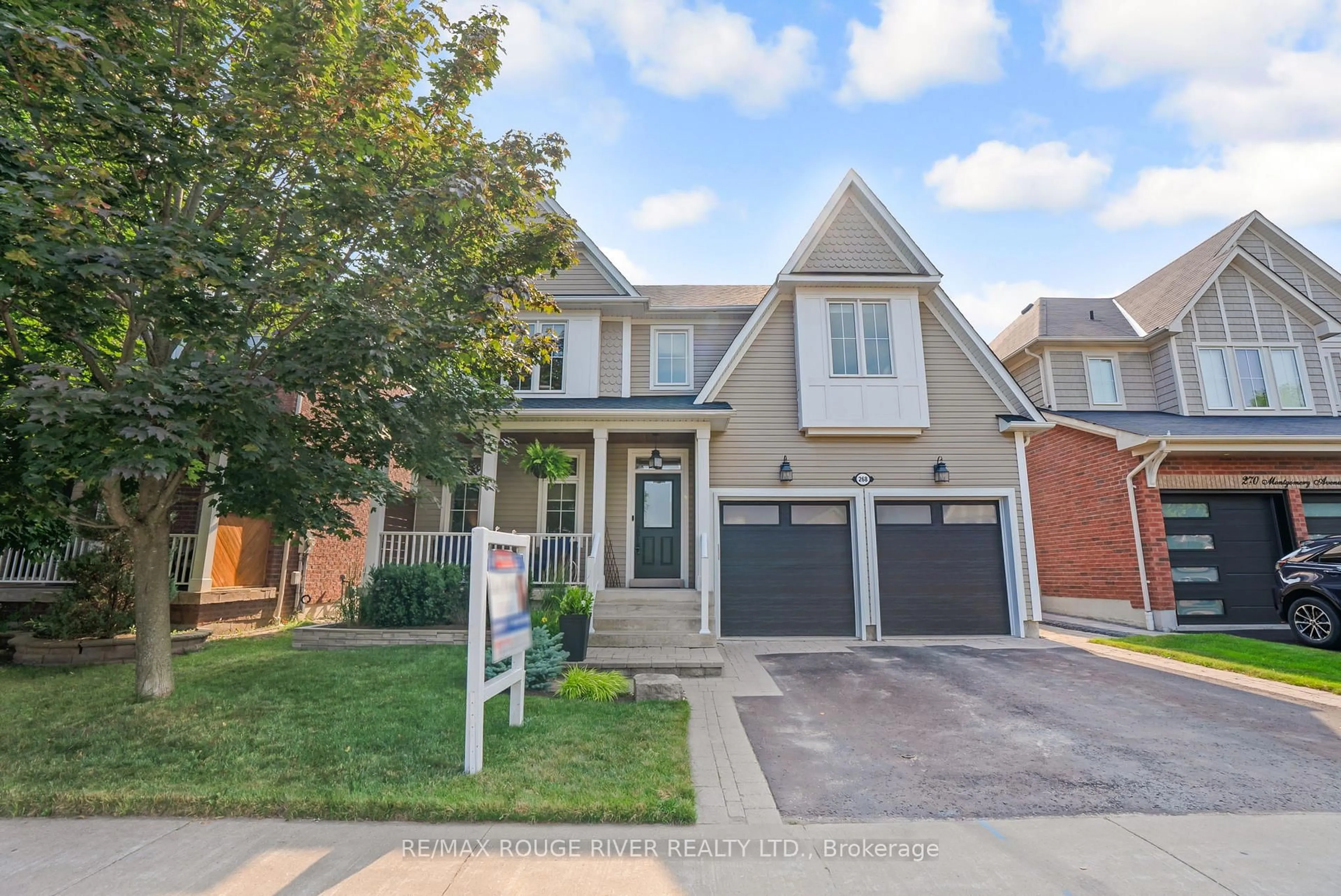 Home with brick exterior material, street for 268 Montgomery Ave, Whitby Ontario L1M 0B6