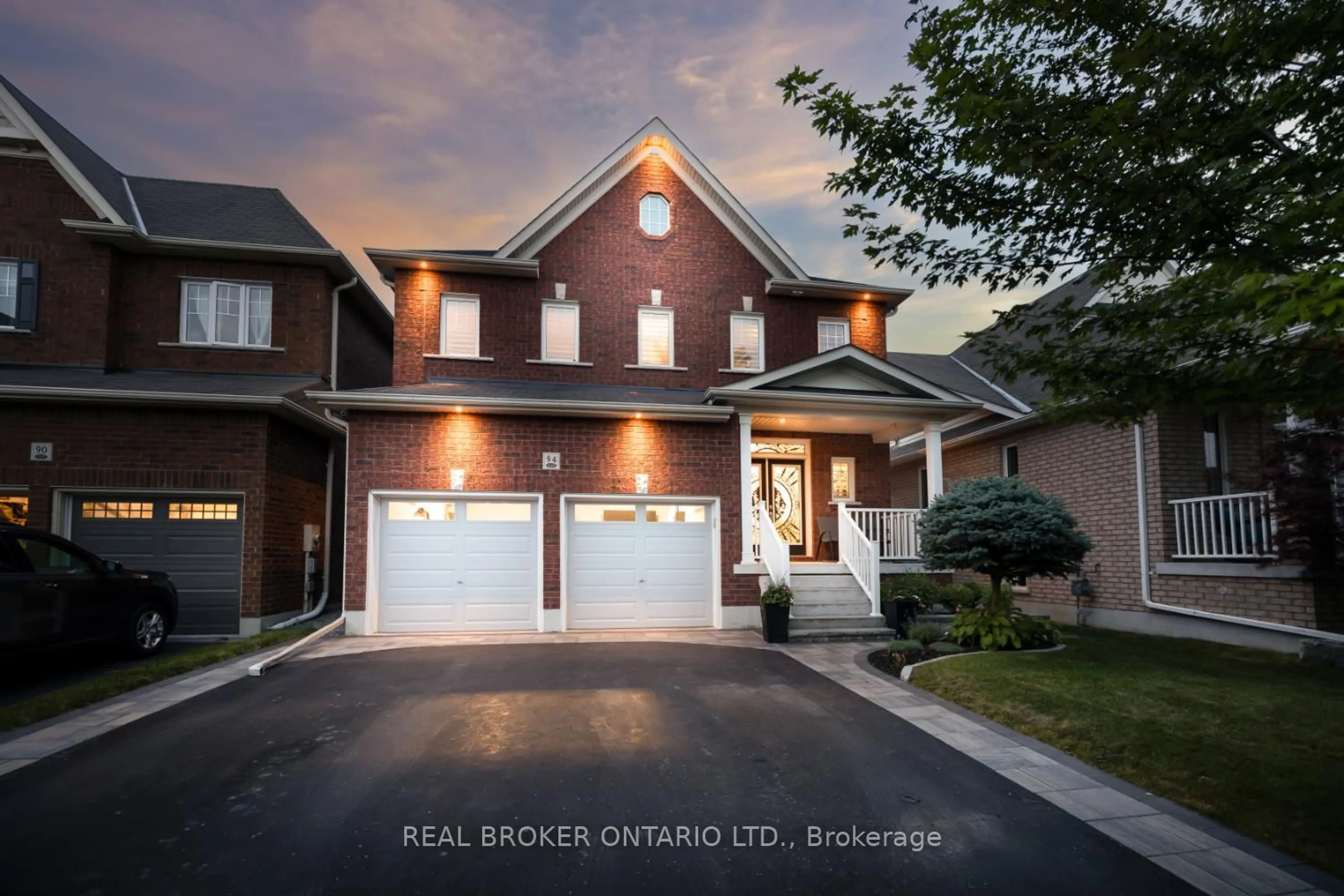 Home with brick exterior material, street for 94 Sumersford Dr, Clarington Ontario L1C 0P5