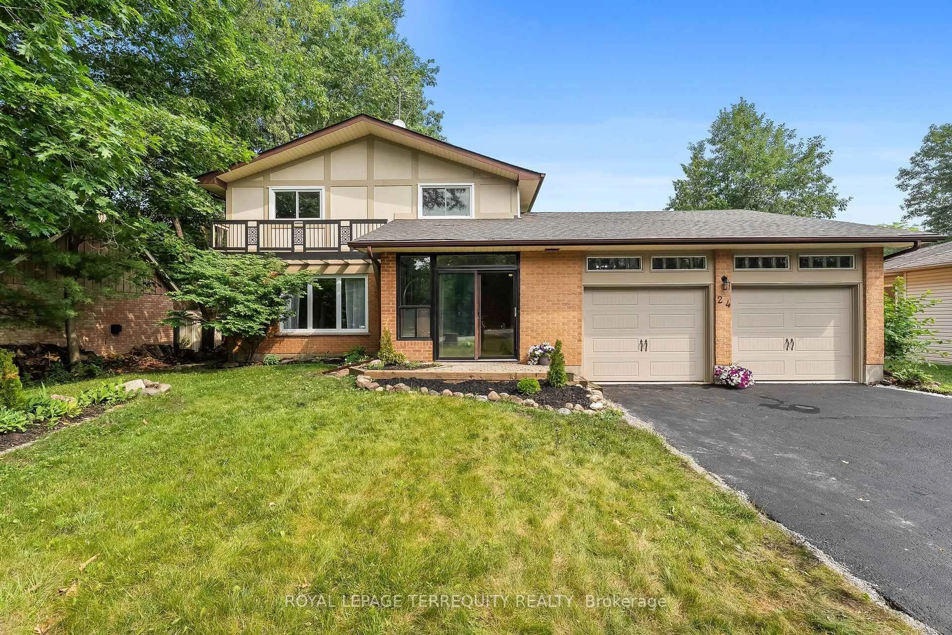 Home with brick exterior material, street for 24 Philips Rd, Whitby Ontario L1M 1G7