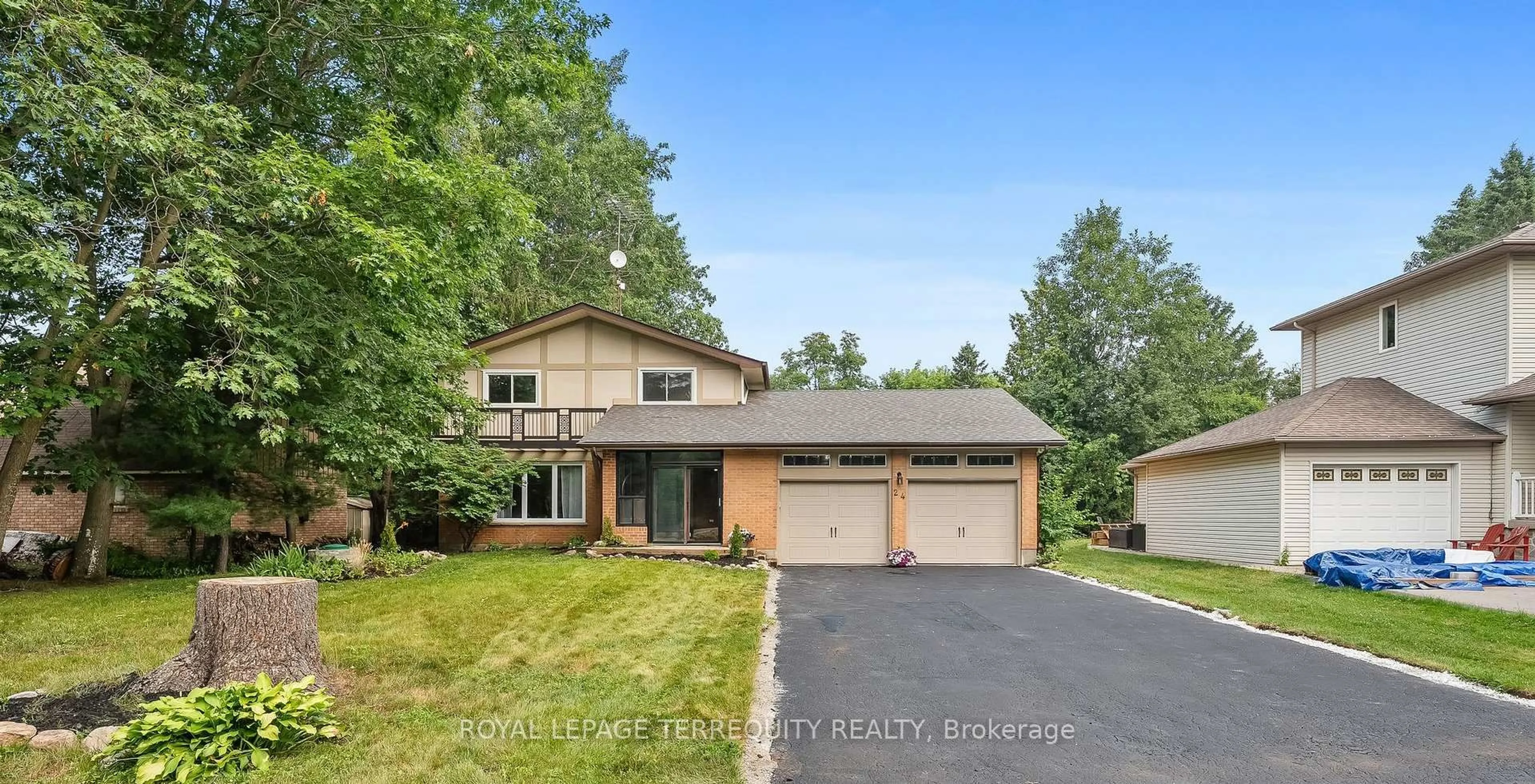 Home with vinyl exterior material, street for 24 Philips Rd, Whitby Ontario L1M 1G7
