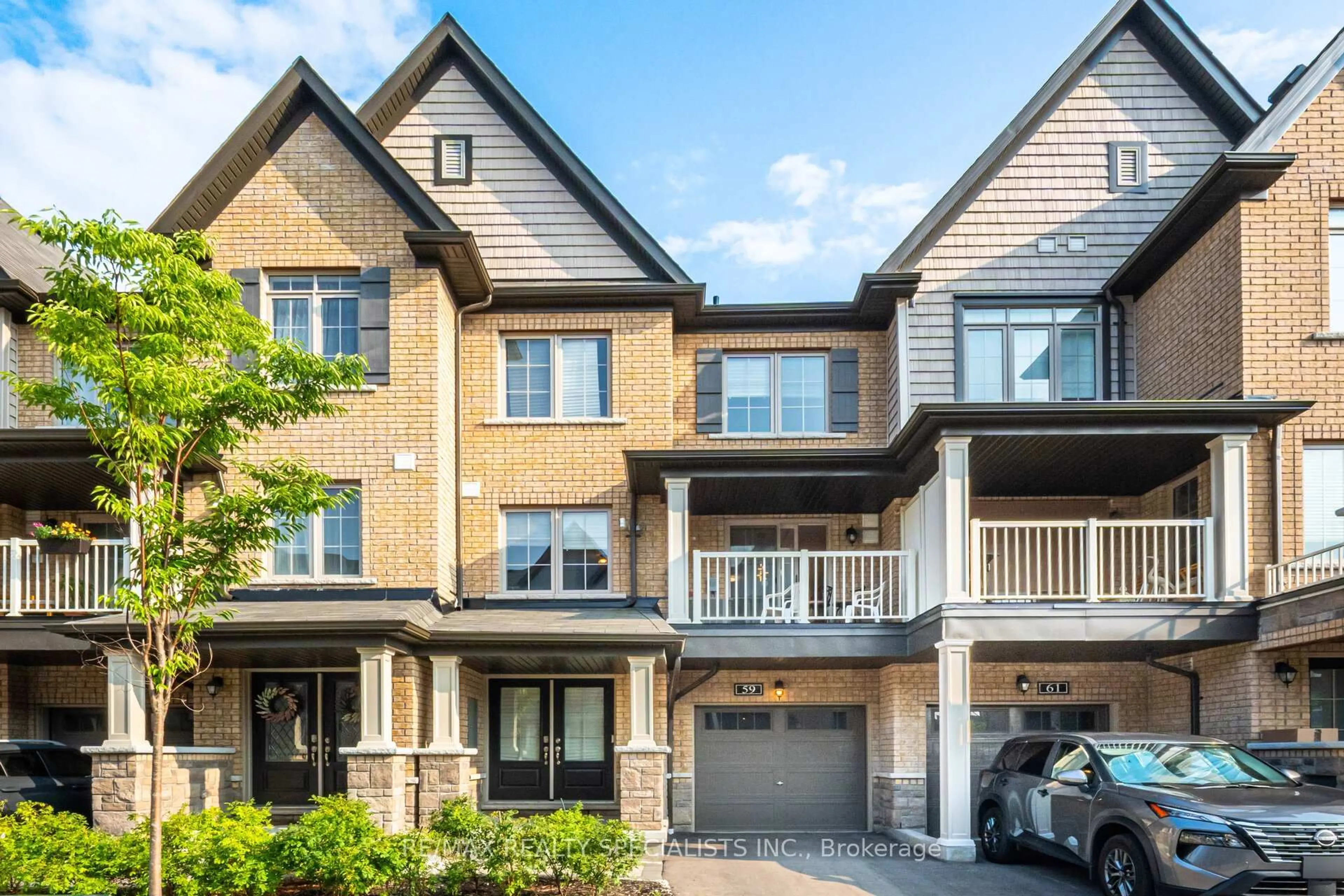 Home with brick exterior material, street for 59 Porcelain Way, Whitby Ontario L1R 0R6