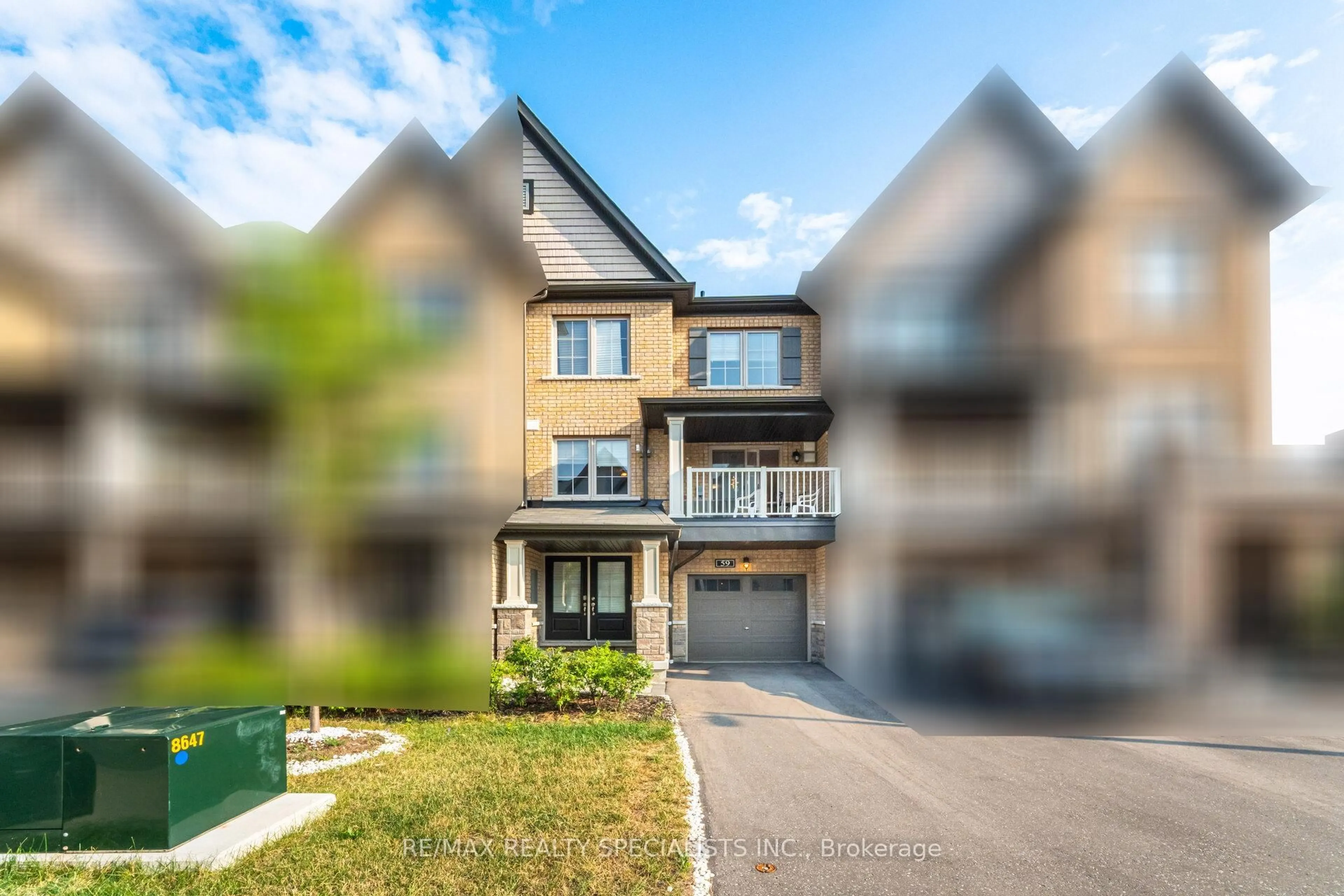 A pic from outside/outdoor area/front of a property/back of a property/a pic from drone, street for 59 Porcelain Way, Whitby Ontario L1R 0R6