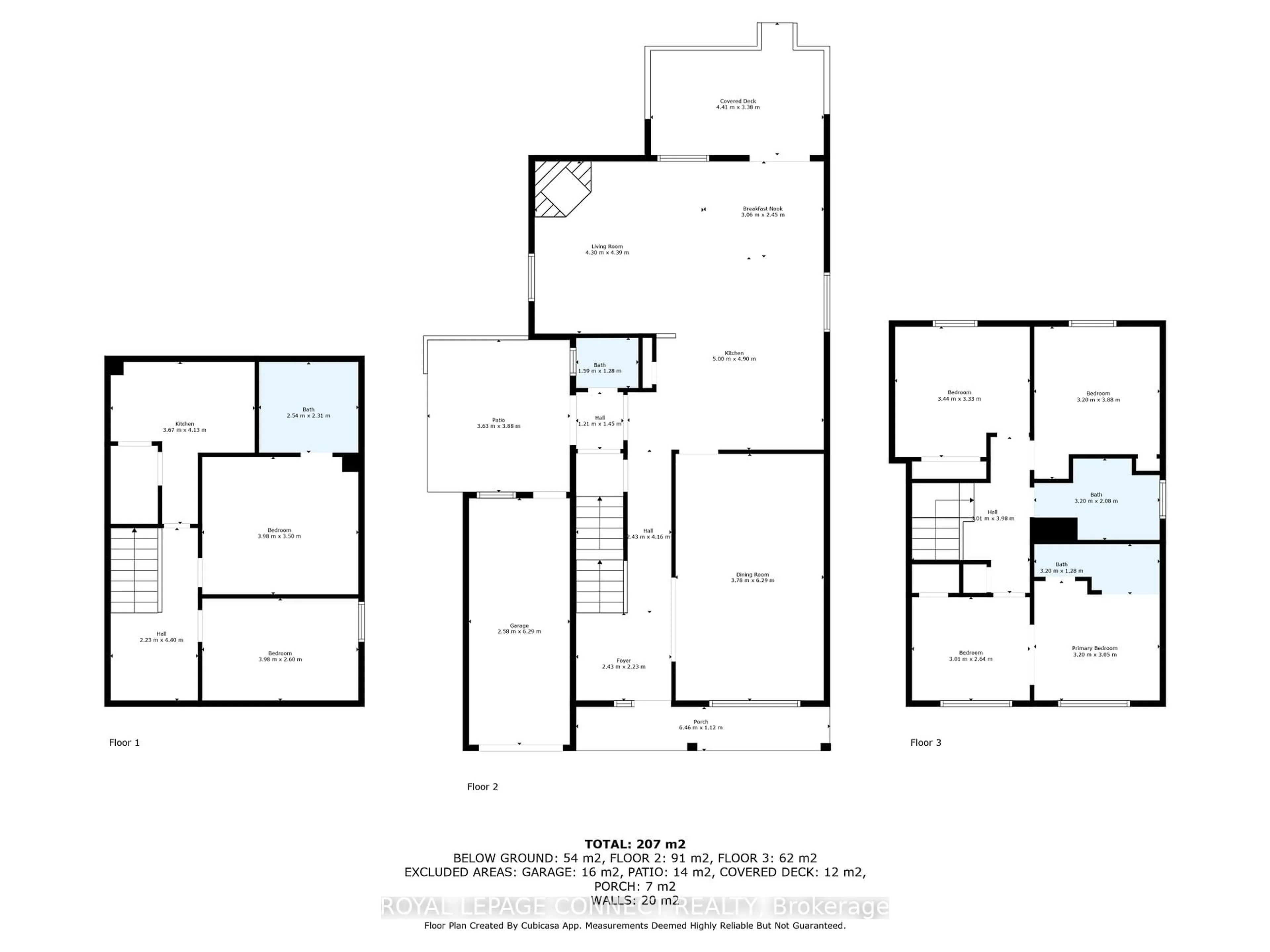 Floor plan for 53 Snowball Cres, Toronto Ontario M1B 1S5