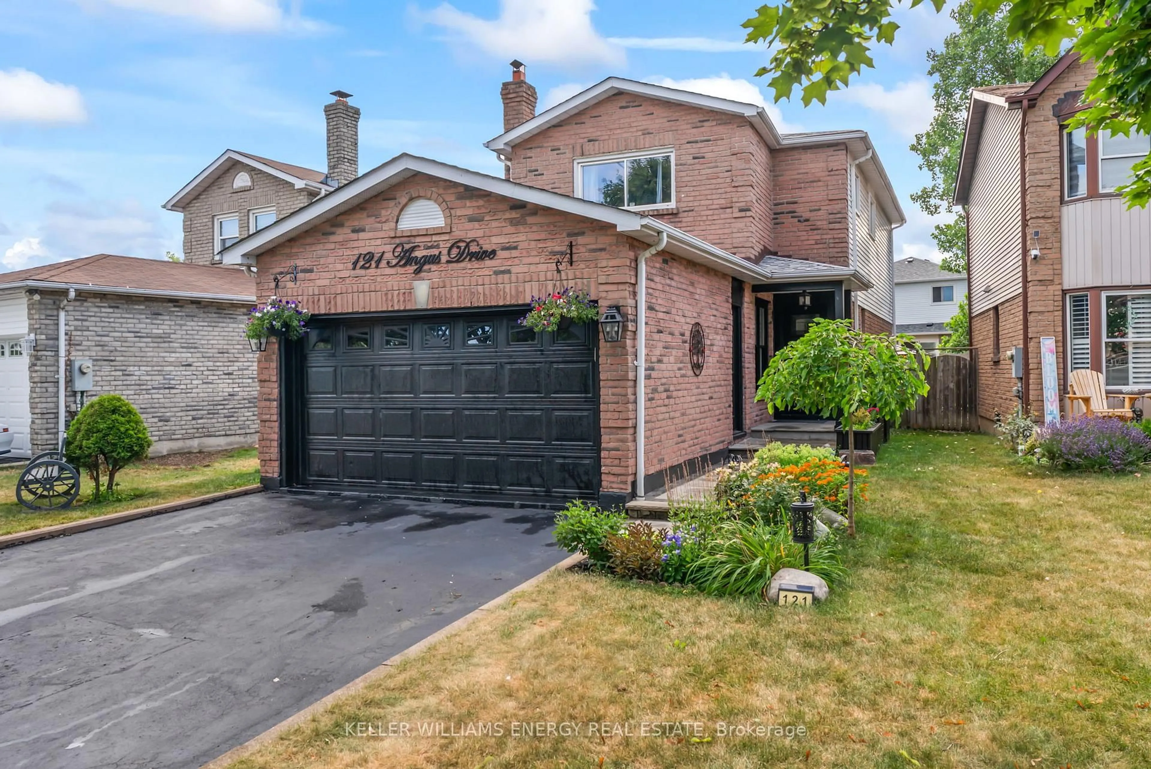 Home with brick exterior material, street for 121 Angus Dr, Ajax Ontario L1S 5G7
