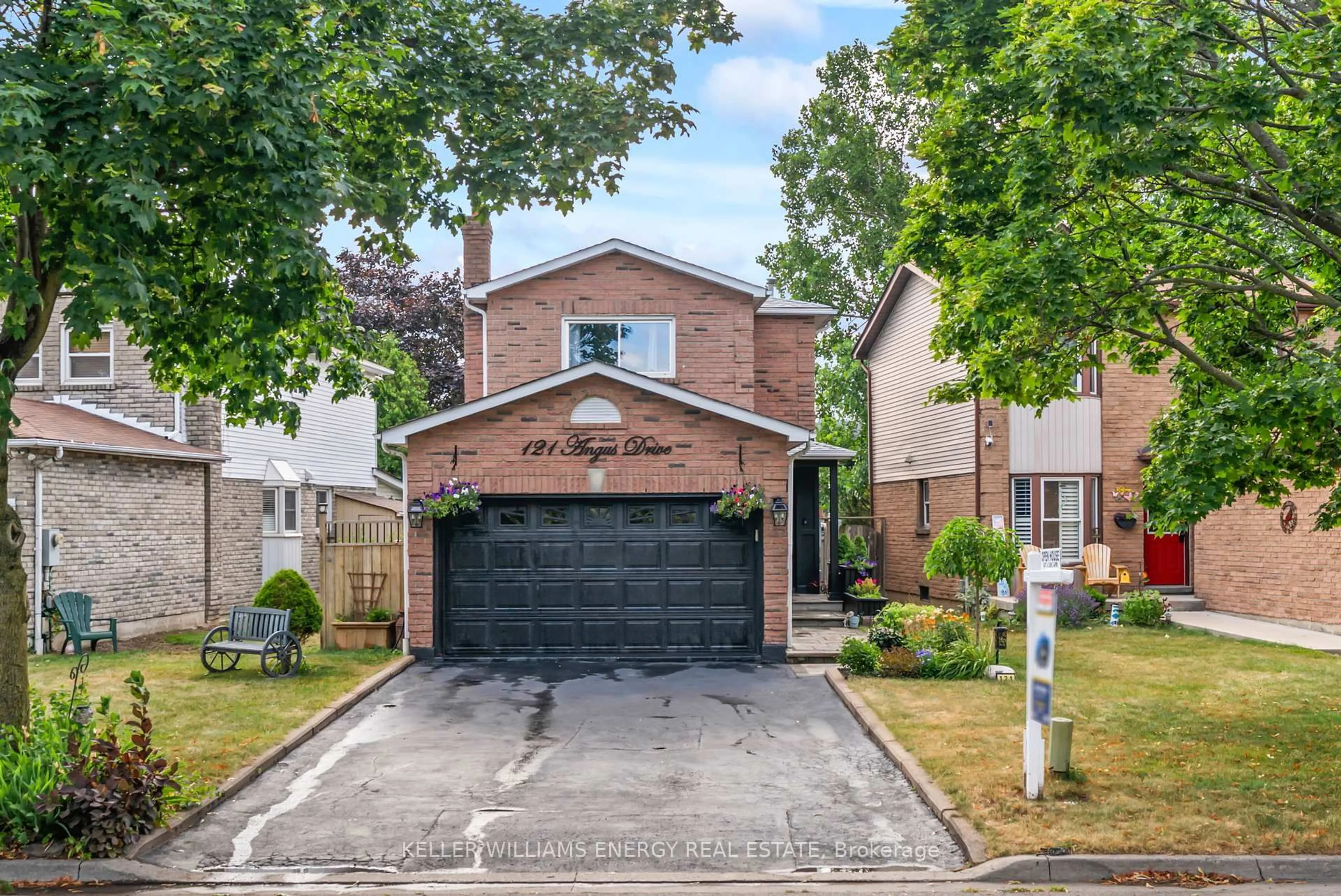 Home with brick exterior material, street for 121 Angus Dr, Ajax Ontario L1S 5G7