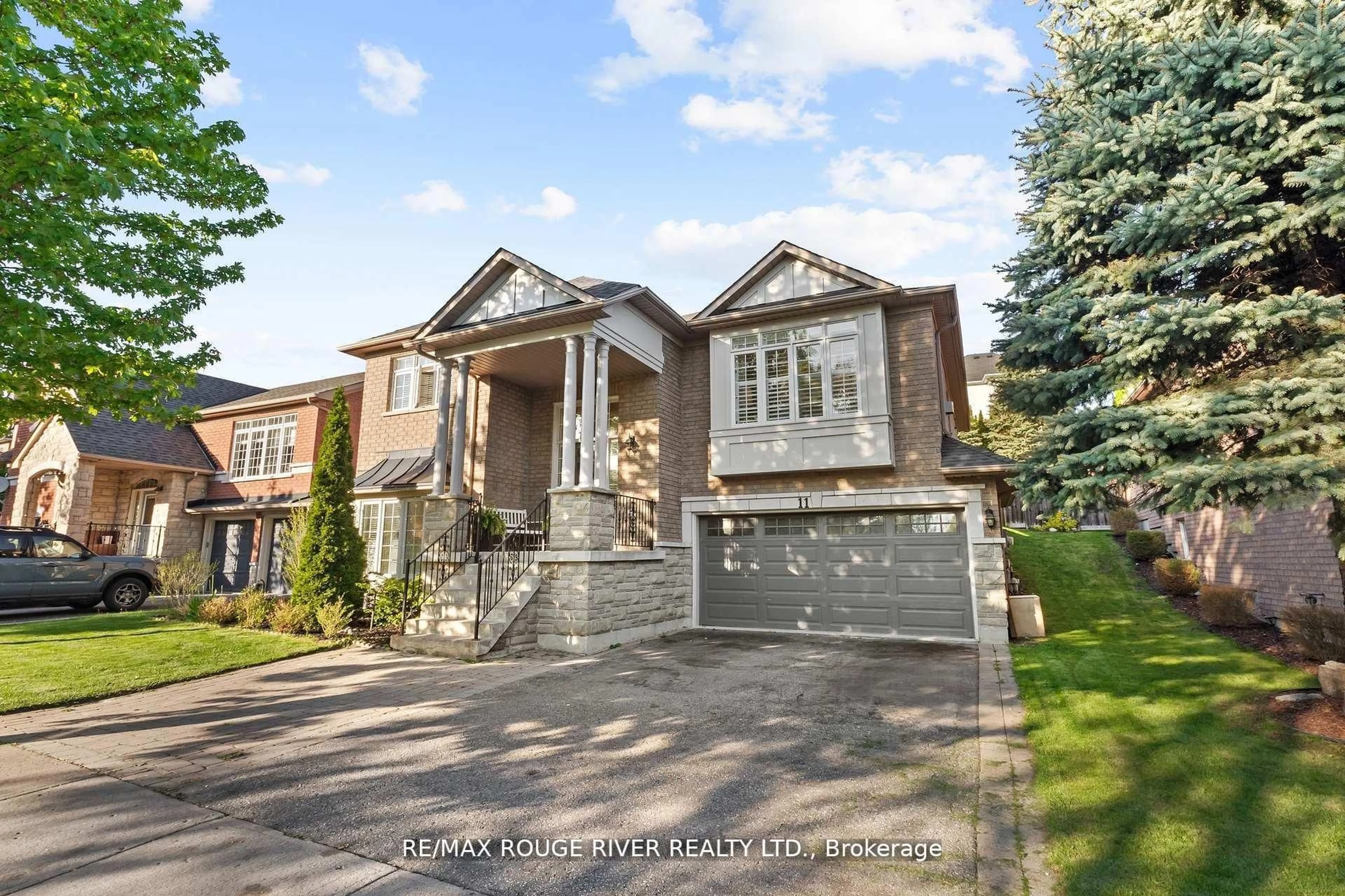 Home with brick exterior material, street for 11 Maple Edge Lane, Whitby Ontario L1R 2M9