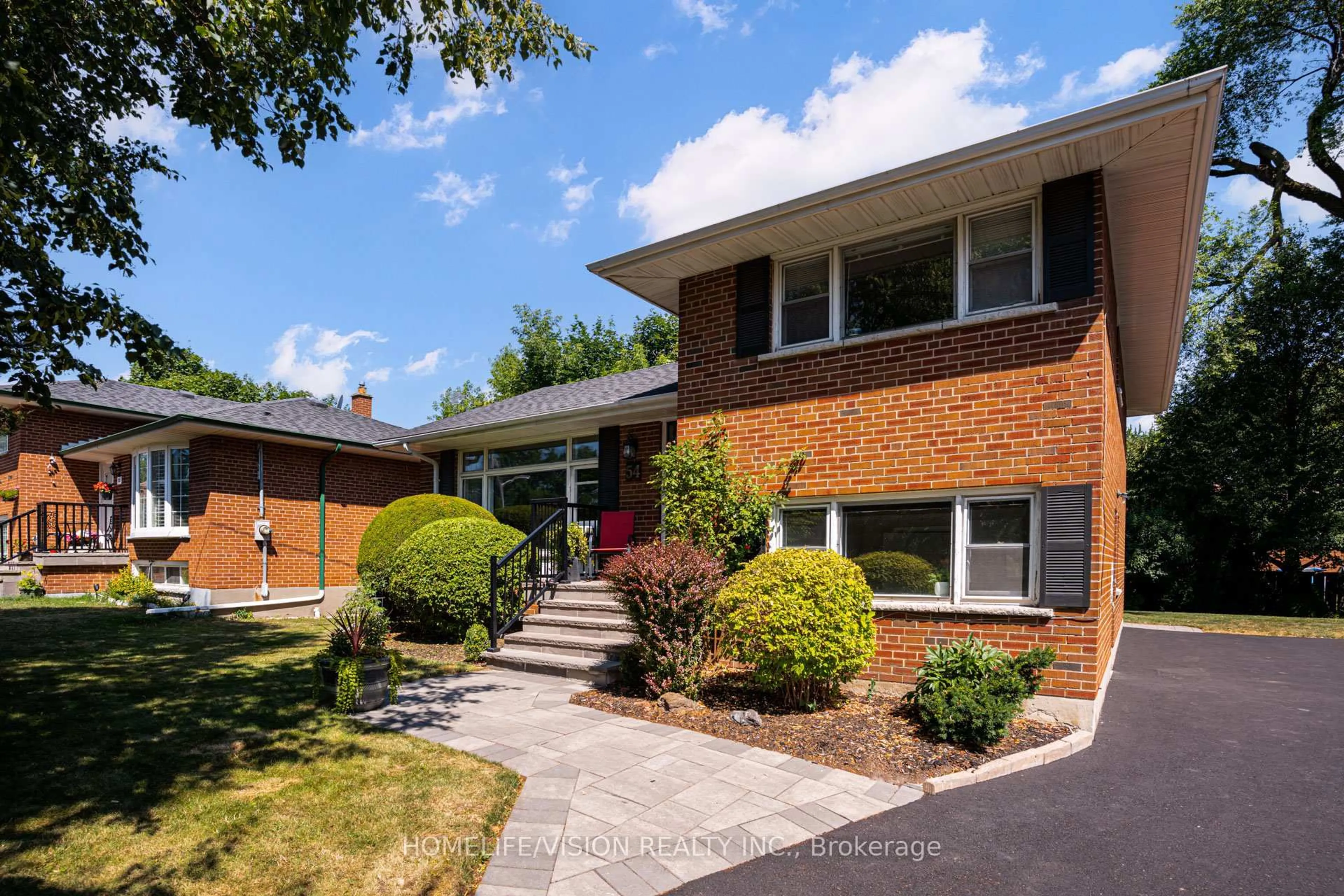 Home with brick exterior material, street for 54 Shrewsbury Sq, Toronto Ontario M1T 1L2