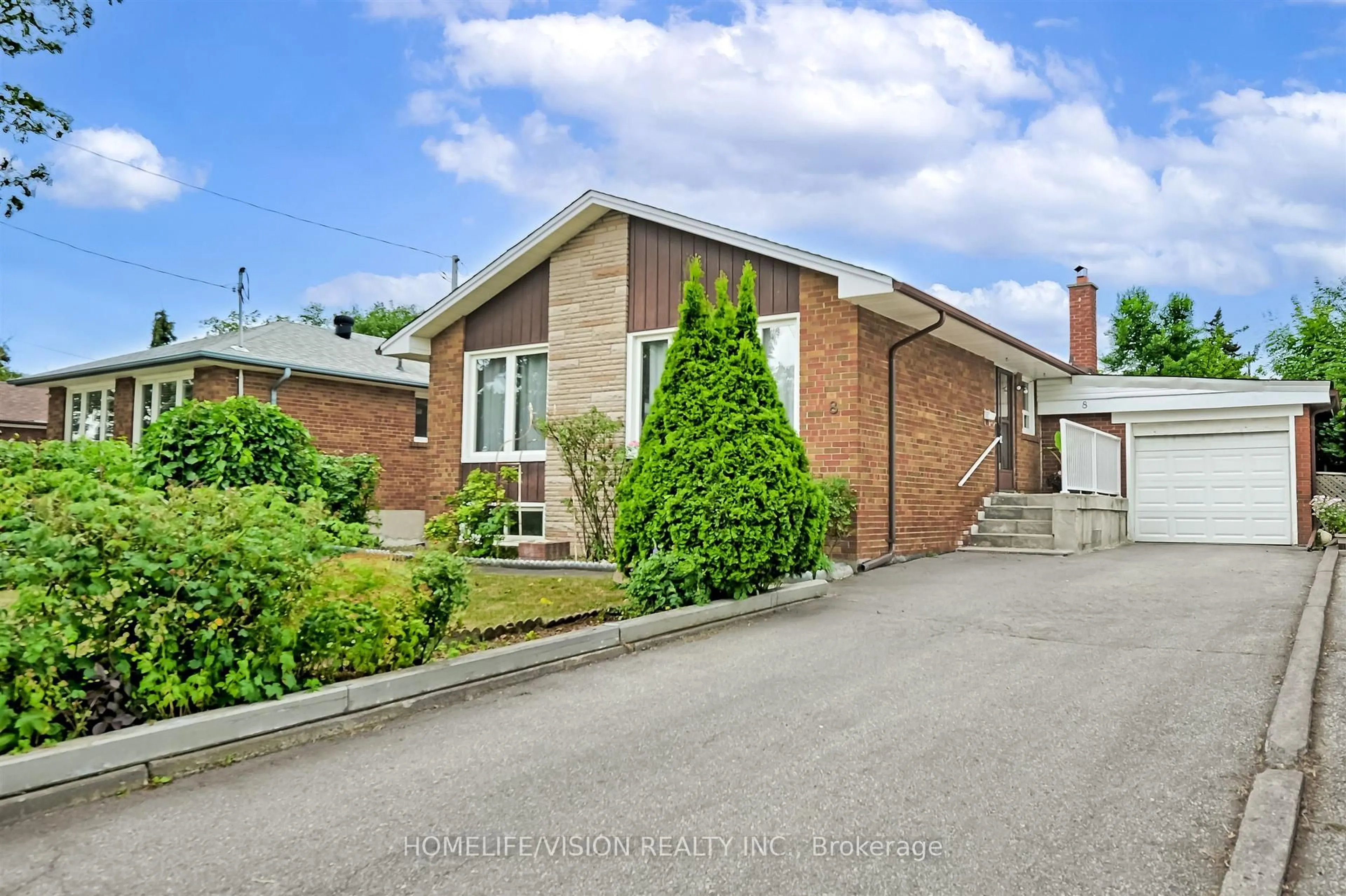 Home with brick exterior material, street for 8 Murmouth Rd, Toronto Ontario M1T 2R1