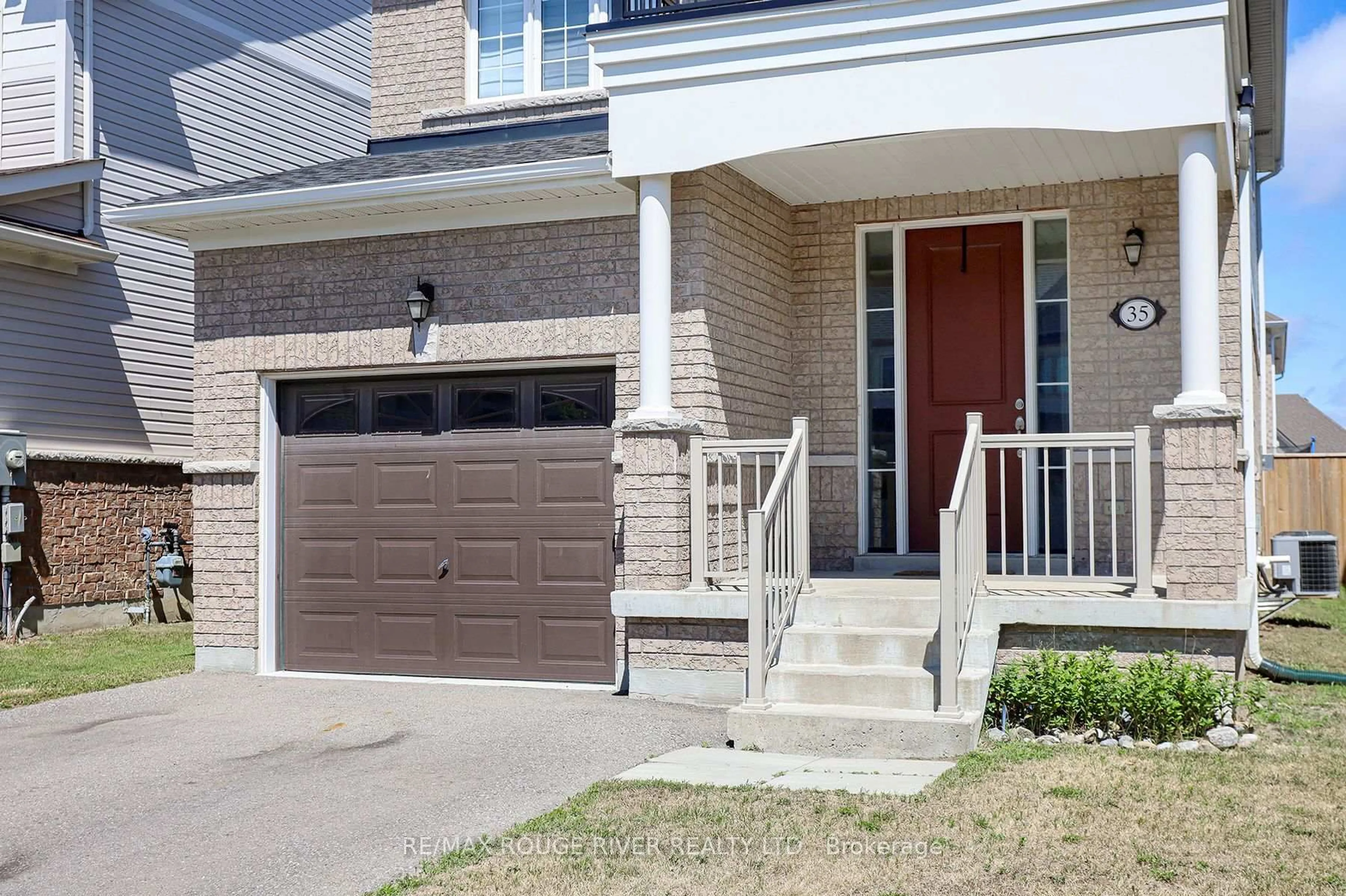Home with brick exterior material, street for 35 Thomas Bird St, Clarington Ontario L1C 7C9