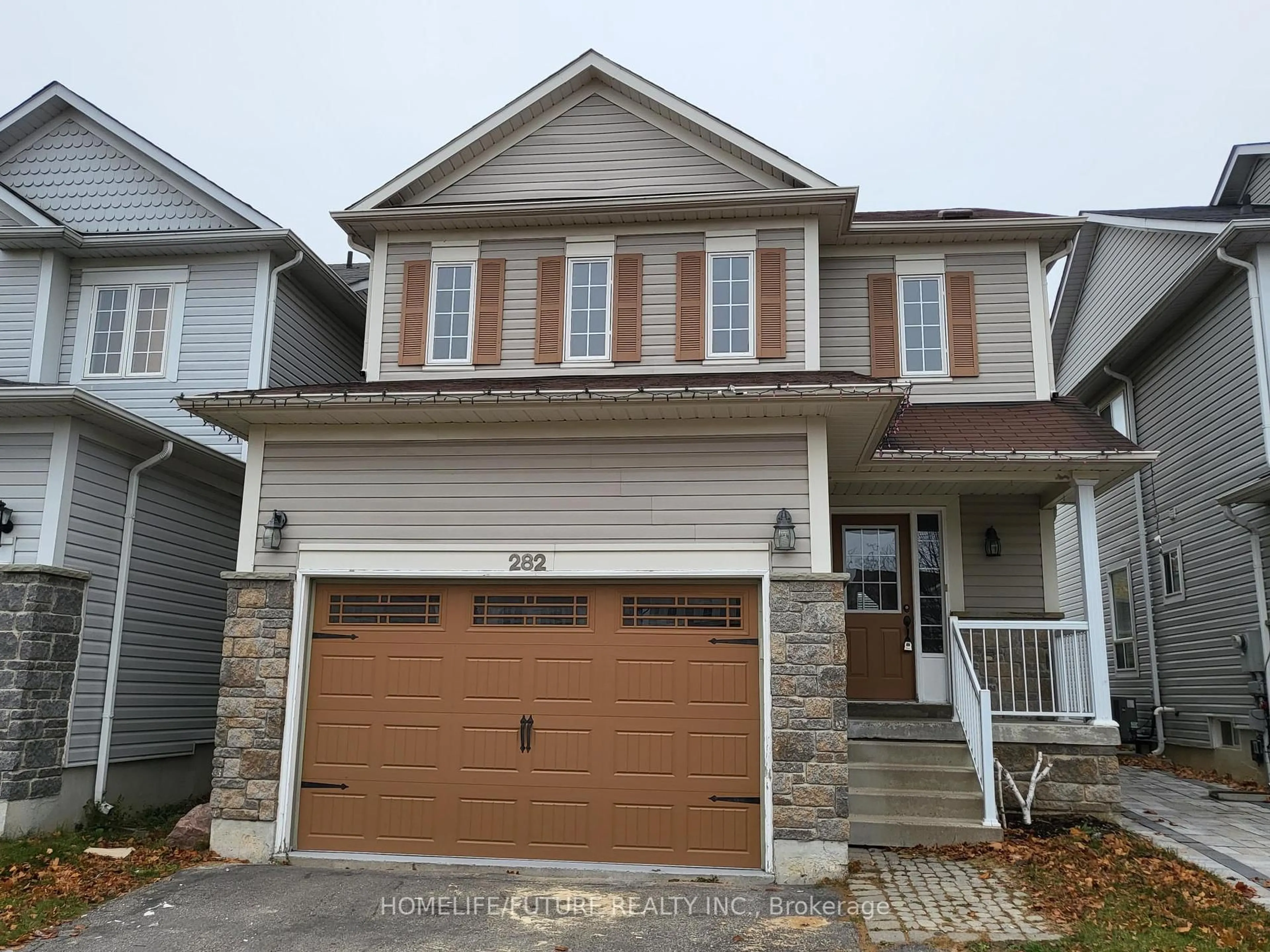 Home with brick exterior material, street for 282 Scottsdale Dr, Clarington Ontario L1C 5J2